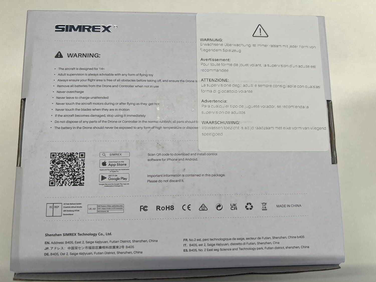 Drone SIMREX Con Cámara 1080P para Niños y Adultos, Quadcopter RC con Mantenimiento de Altura, Mini Drone con Inicio de Un Botón, Vuelo por Waypoint, Modo Sin Cabeza, Volteo 3D, 3 Velocidades, Drone Control Remoto para Principiantes Gris - Image 10