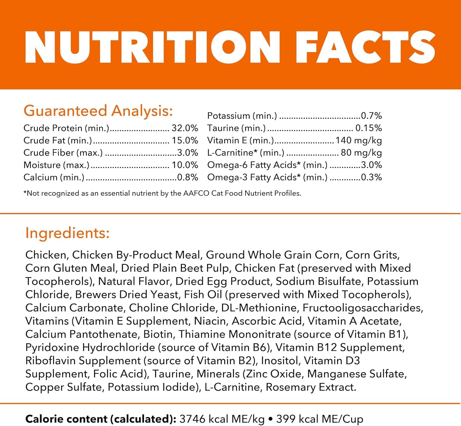 IAMS Proactive Health Adult Healthy Dry Cat Food with Chicken, 22 lb. Bag Adult Chicken 22 Pound (Pack of 1) - Image 8