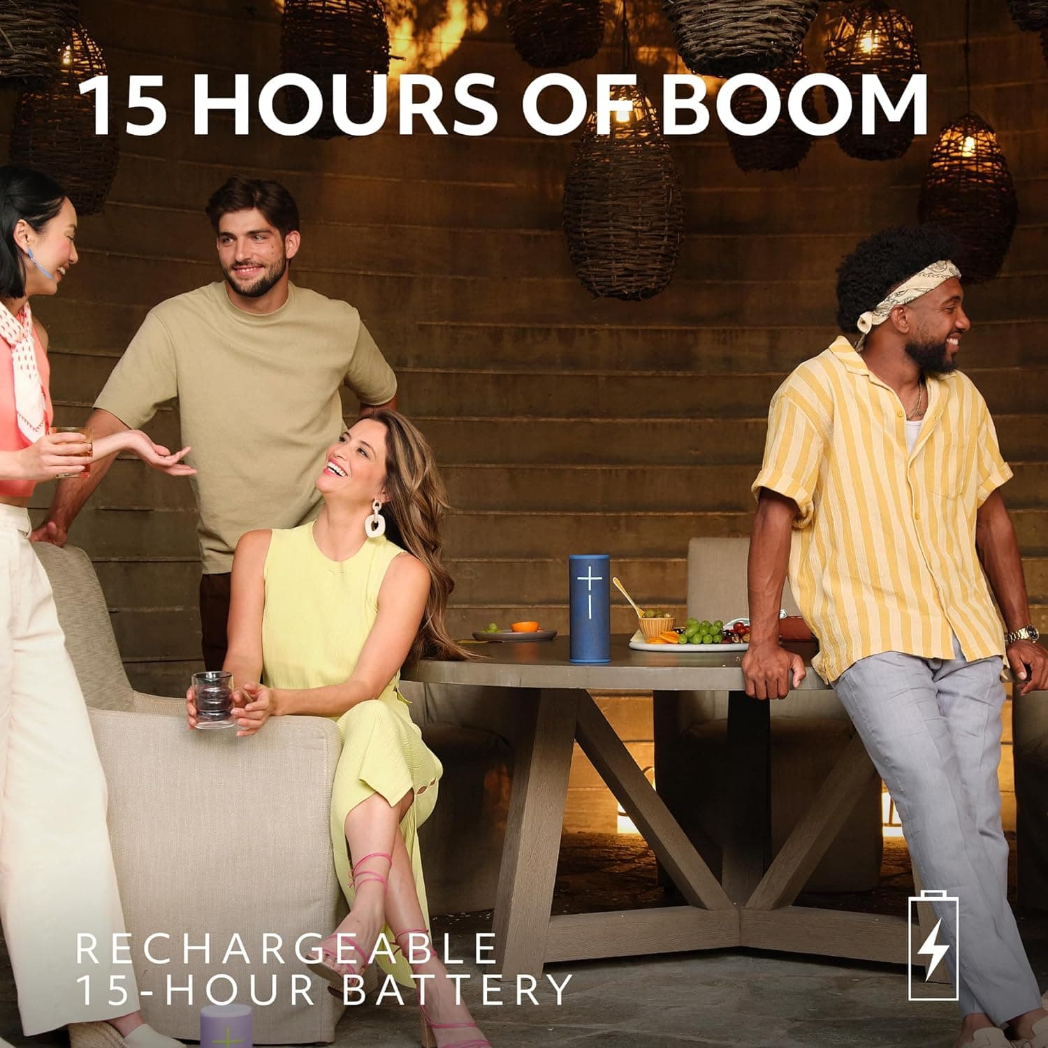 Ultimate Ears Boom 4 Portable Waterproof Bluetooth Speaker with 360-Degree Immersive Sound, Outdoor Floating Speaker, 15-Hour Battery, 147ft Range - Black - Image 4