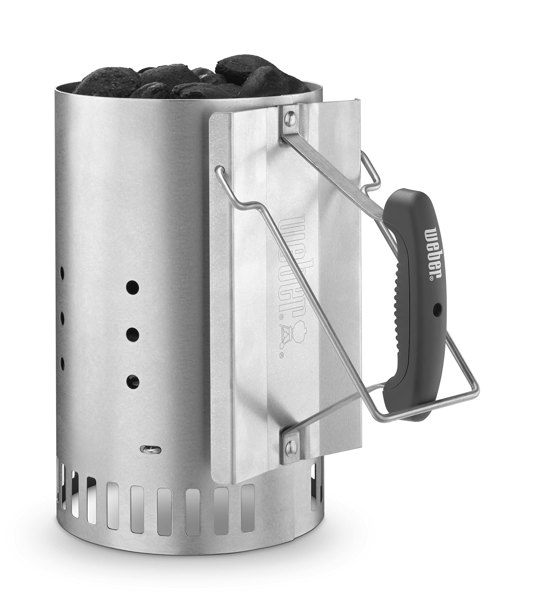 Weber Rapidfire Chimney Starter, Standard, Silver Chimney Only Standard