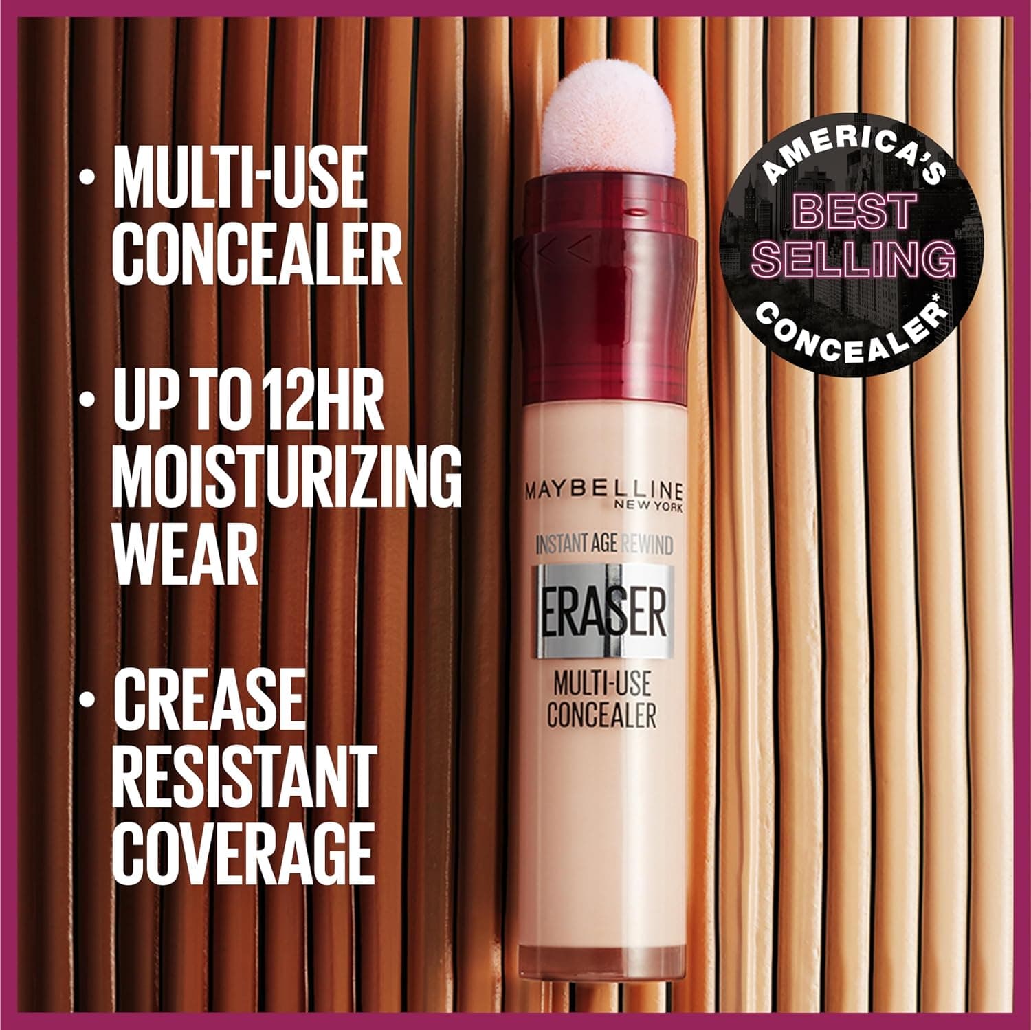 Maybelline Instant Age Rewind Eraser Dark Circles Treatment Multi-Use Concealer, 110, 1 Count (Packaging May Vary) 110 0.2 Fl Oz (Pack of 1) - Image 5
