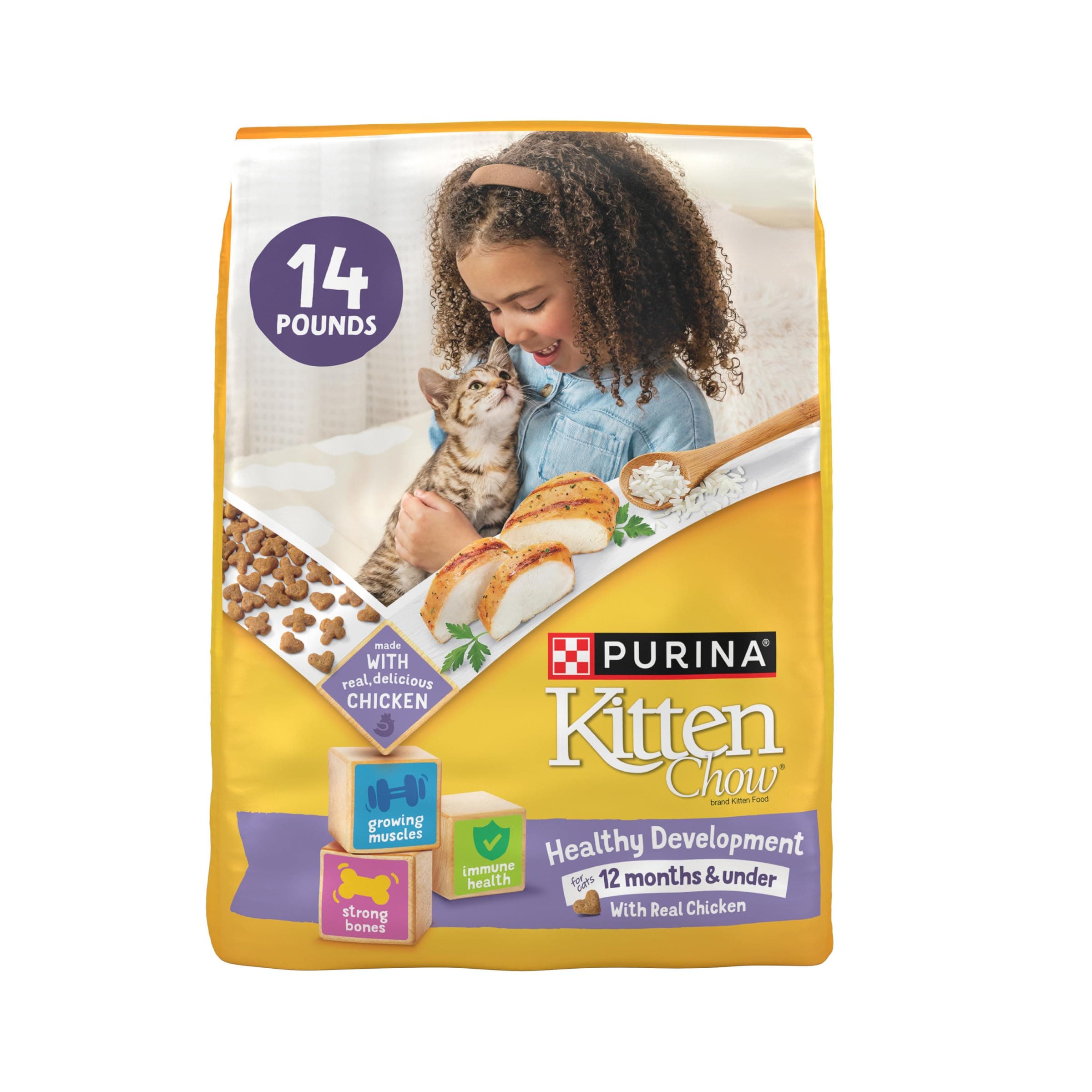 Purina Kitten Chow Dry Cat Food 14 Pound (Pack of 1)