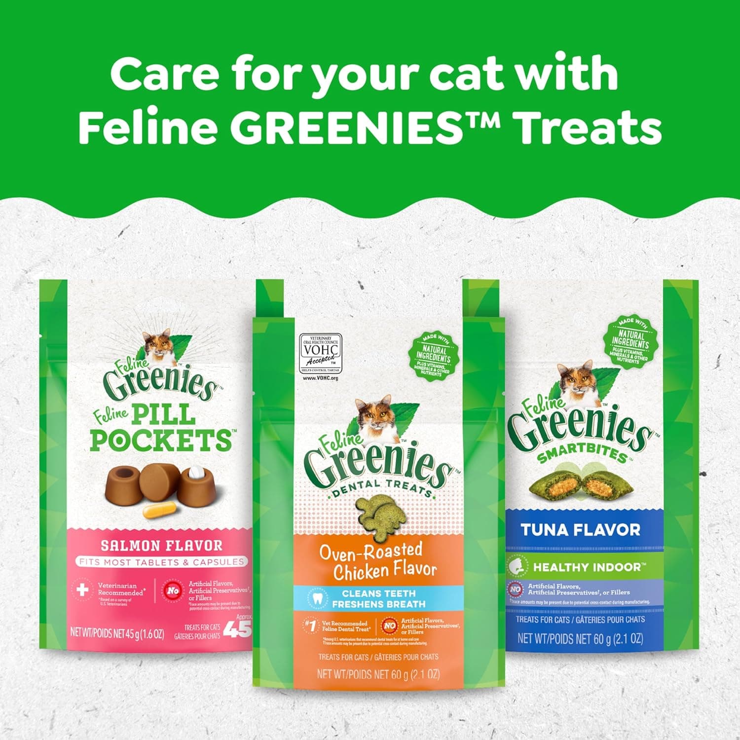 Greenies Feline Adult Dental Cat Treats, Oven Roasted Chicken Flavor, 9.75 oz. Tub Chicken 9.75 Ounce (Pack of 1) - Image 11