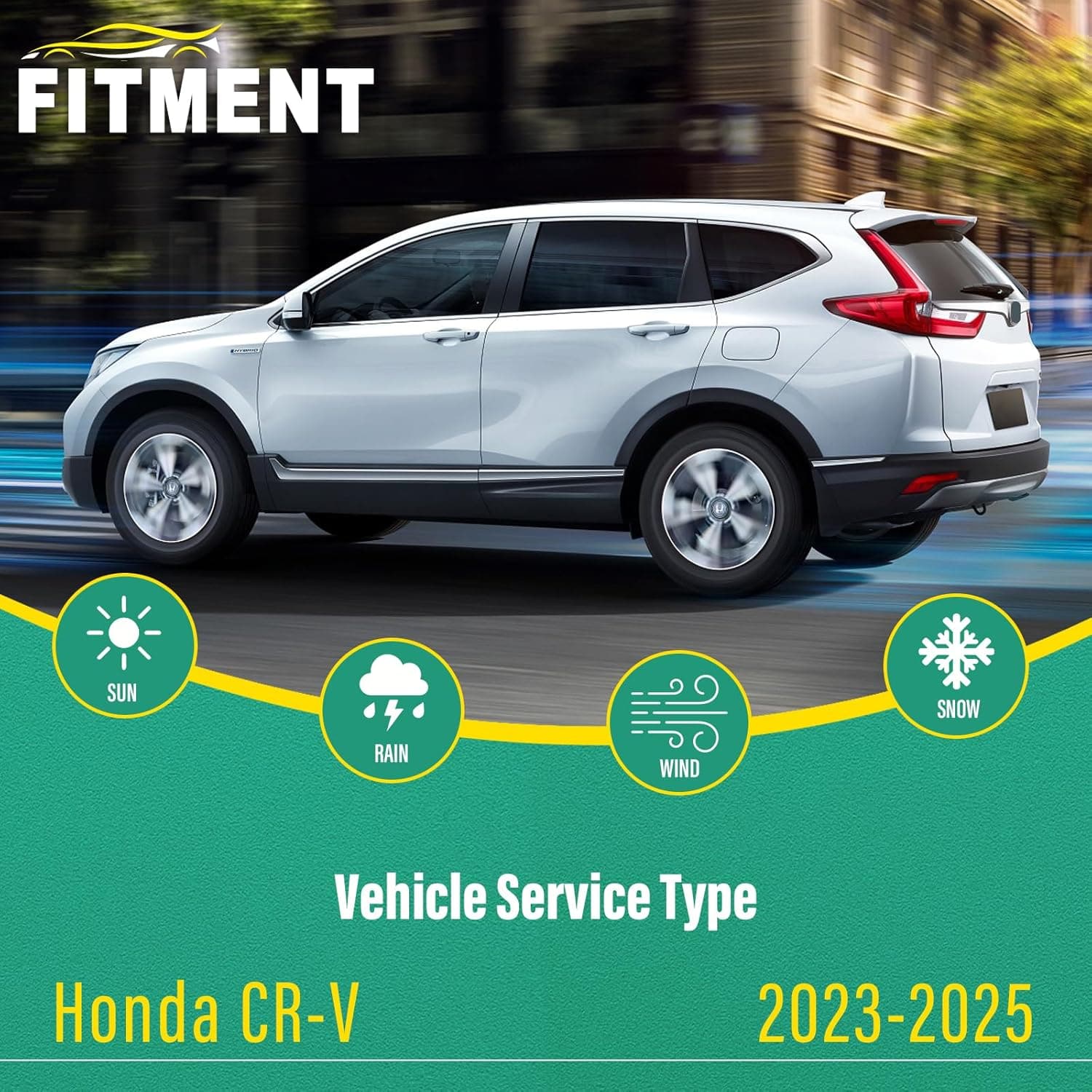 24" 19" 10" Windshield Wiper Blades Replacement for Honda CRV CR-V 2023 2024 2025 Premium All Weather Front Rear Wipers Set - OEM Quality (Pack of 3) 24"+19"+10A" Top Lock - Image 2