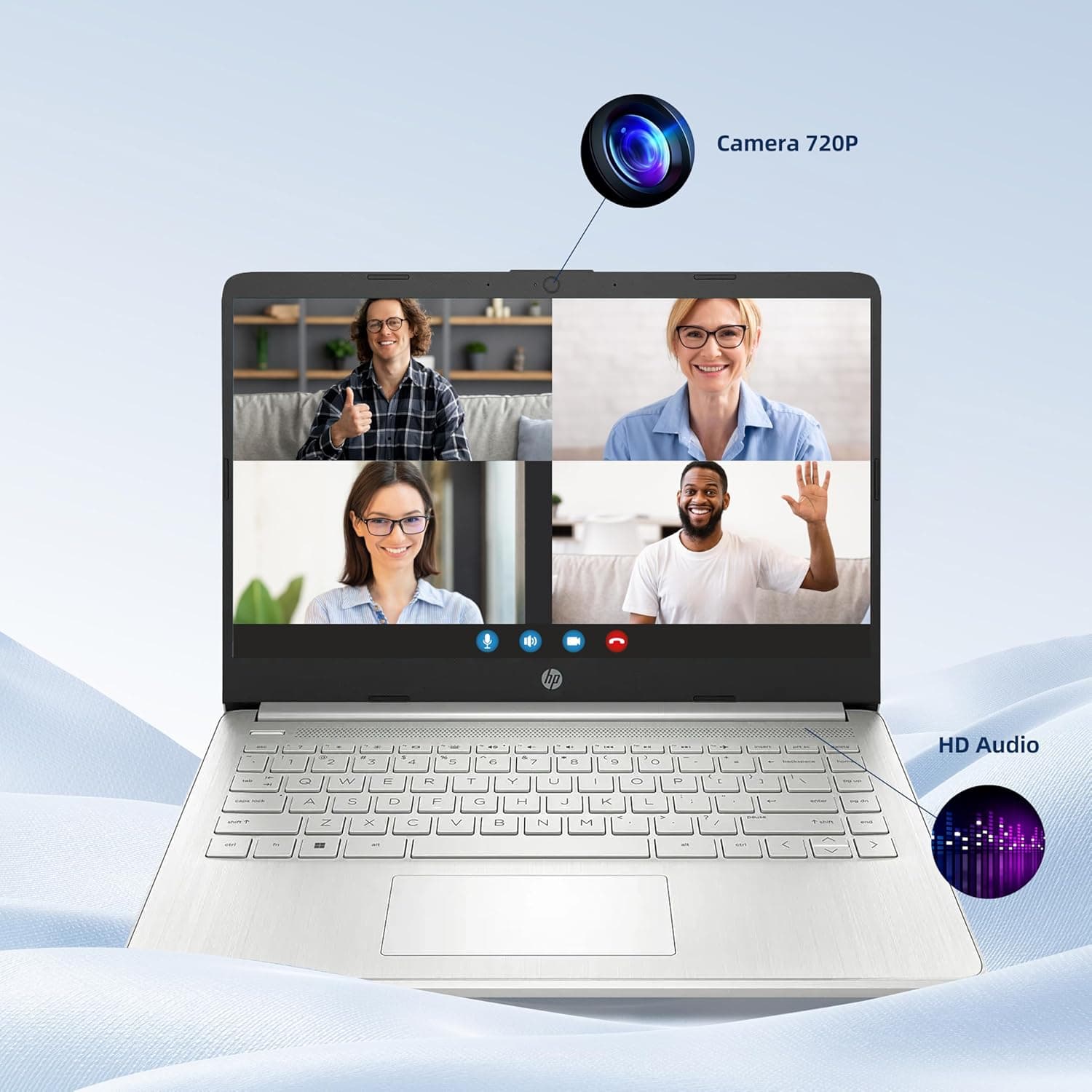 HP Laptop Computer for Home Student Study, 1-Year Office 365, 4GB RAM, 256GB Storage (128GB UFS + 128GB Micro SD Card), 14 Inch, Intel Processor (Beat i3-1115G4), WiFi 6, Bluetooth 5.4, Windows 11 S - Image 9