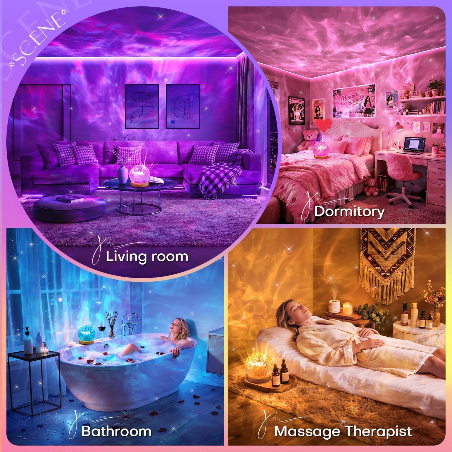 Ambient Lighting, 16 Colors Led Lights for Bedroom, Gift Ideas, Room Decor - Image 5