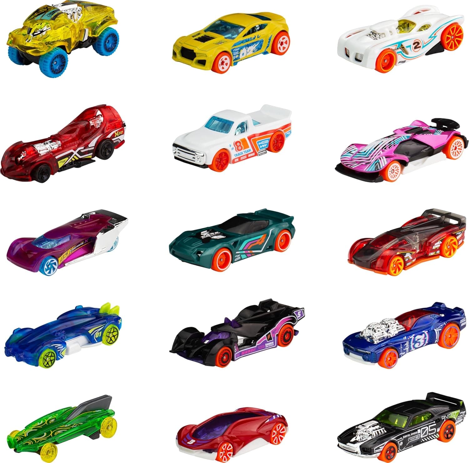 Hot Wheels Toy Cars or Trucks 5-Pack Bundle, 3-Themed Sets of 5 1:64 Scale Die-Cast Vehicles for Kids & Collectors, 15 Total (Styles May Vary) - Image 7