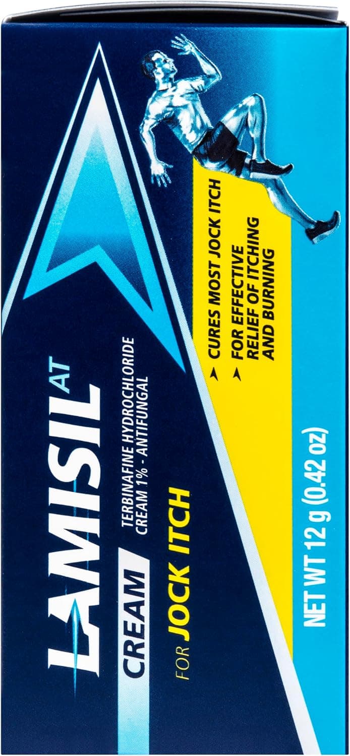 Amazon.com: Lamisil Jock Itch Antifungal Cream, 1 Week Treatment, Terbinafine, 0.42 Oz | Fast and effective itch relief, jock itch cream, clinically proven, terbinafine hydrochloride, 1 week jock itch treatment - Image 3