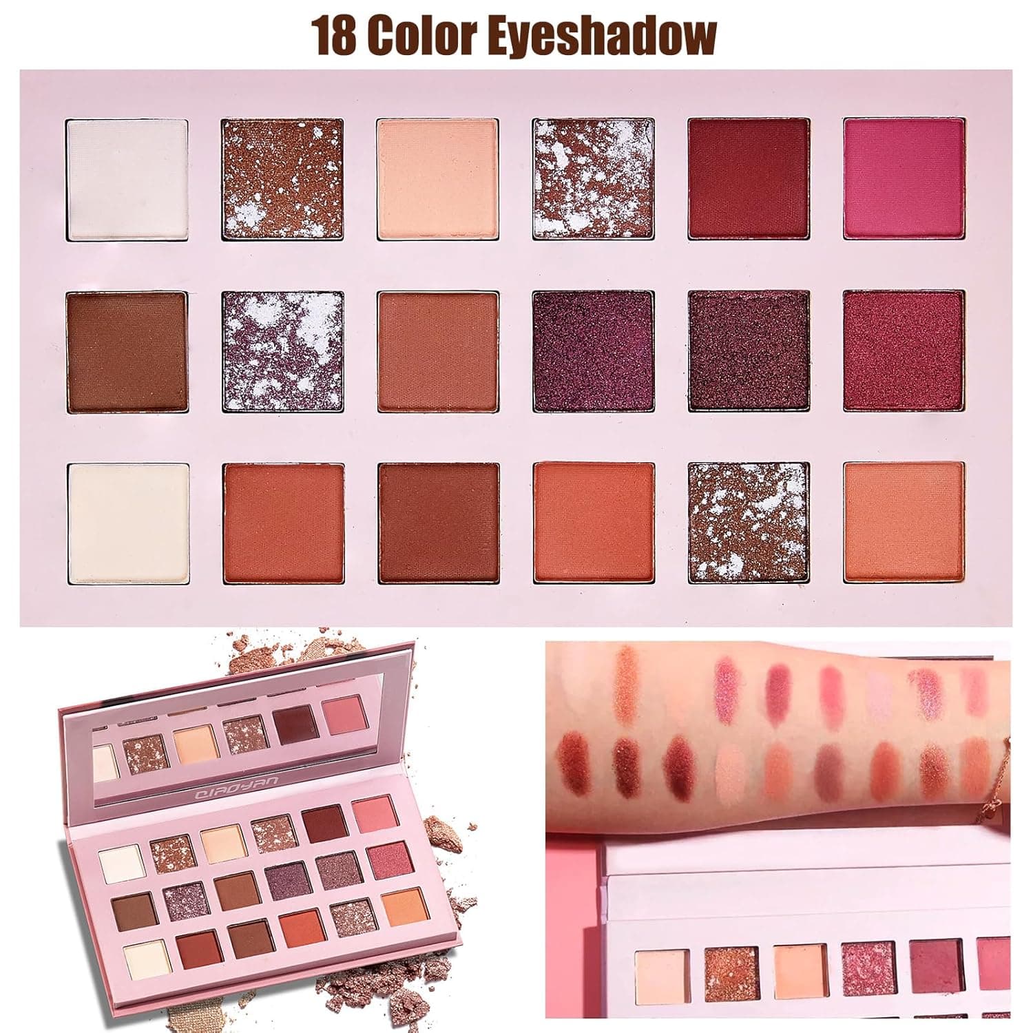 All in One Makeup Kit for Women Full Kit, Make Up Gift Set for Women, Makeup Essential Bundle Includes Foundation Face Primer Eyeshadow Contour Palette Lipstick Eyeliner Mascara Cosmetic Brush Set - Image 8