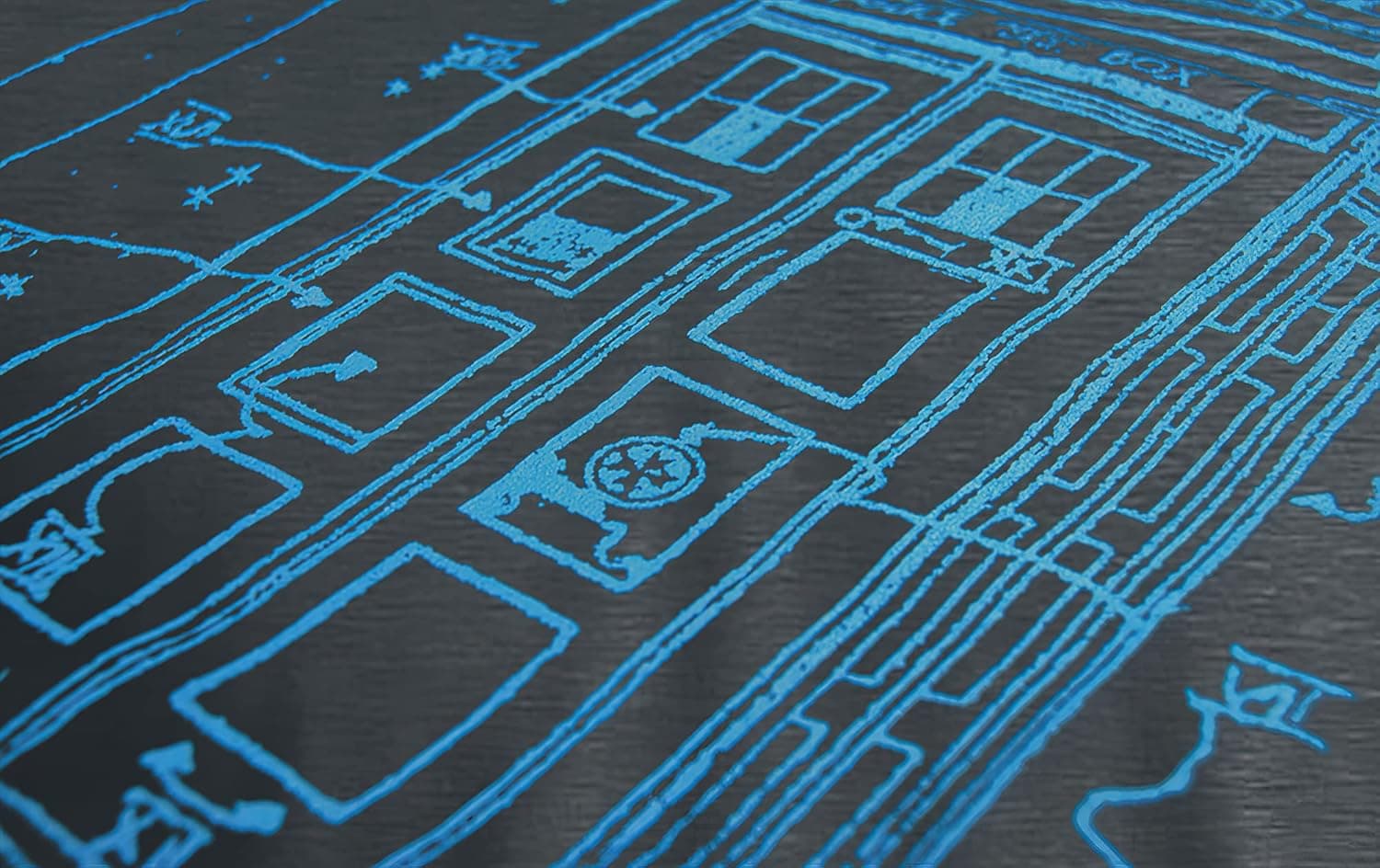 Vitruvian Police Call Box by Leonardo Da Vinci T-Shirt Small Dark Heather - Image 4