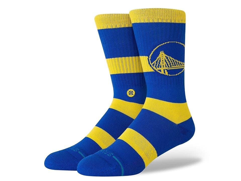 Stance Prep Golden State Warriors Crew Cut Socks Shoes Royal : LG (US Men's Shoe 9-13 - Women's Shoe 11-14), Cotton/Nylon/Polyester