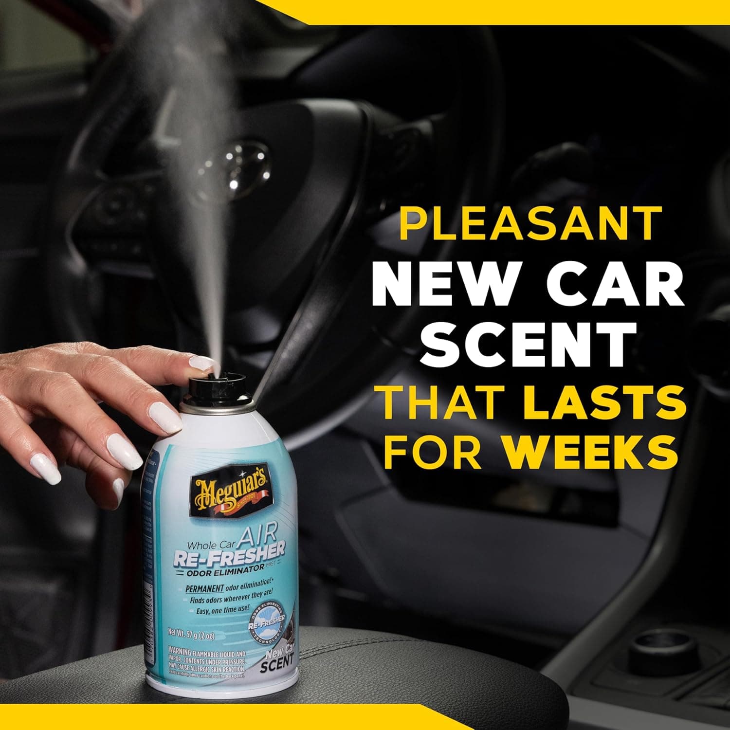 Meguiar's G16402 Xịt Khử Mùi Toàn Xe, Hương Xe Mới, 2 Ounce Lỏng - Image 8
