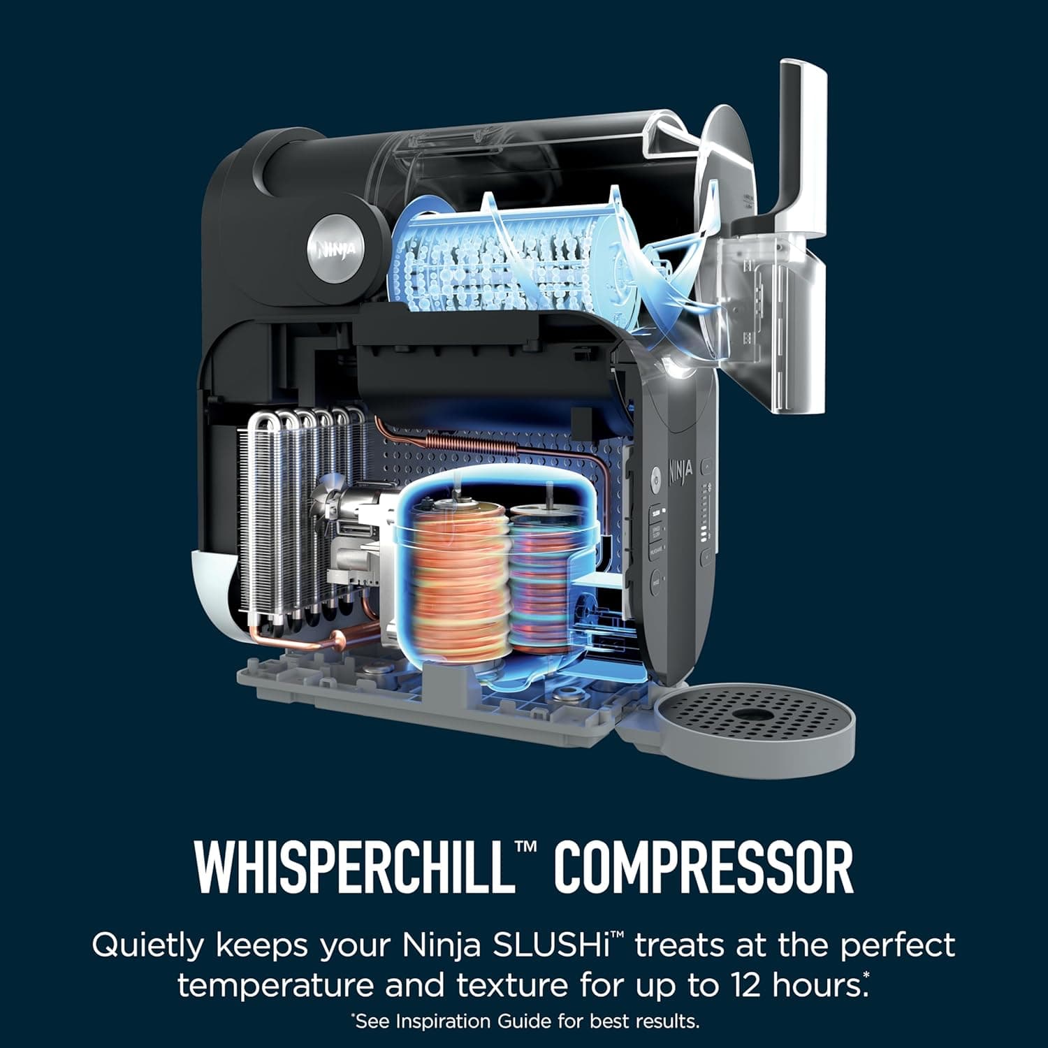 Ninja SLUSHi with RapidChill Technology, 88 oz. Frozen Drink & Slushie Machine, 5 Preset Programs, Margaritas, Frappés, and More, Premium Accents, Black, FS301 - Image 11