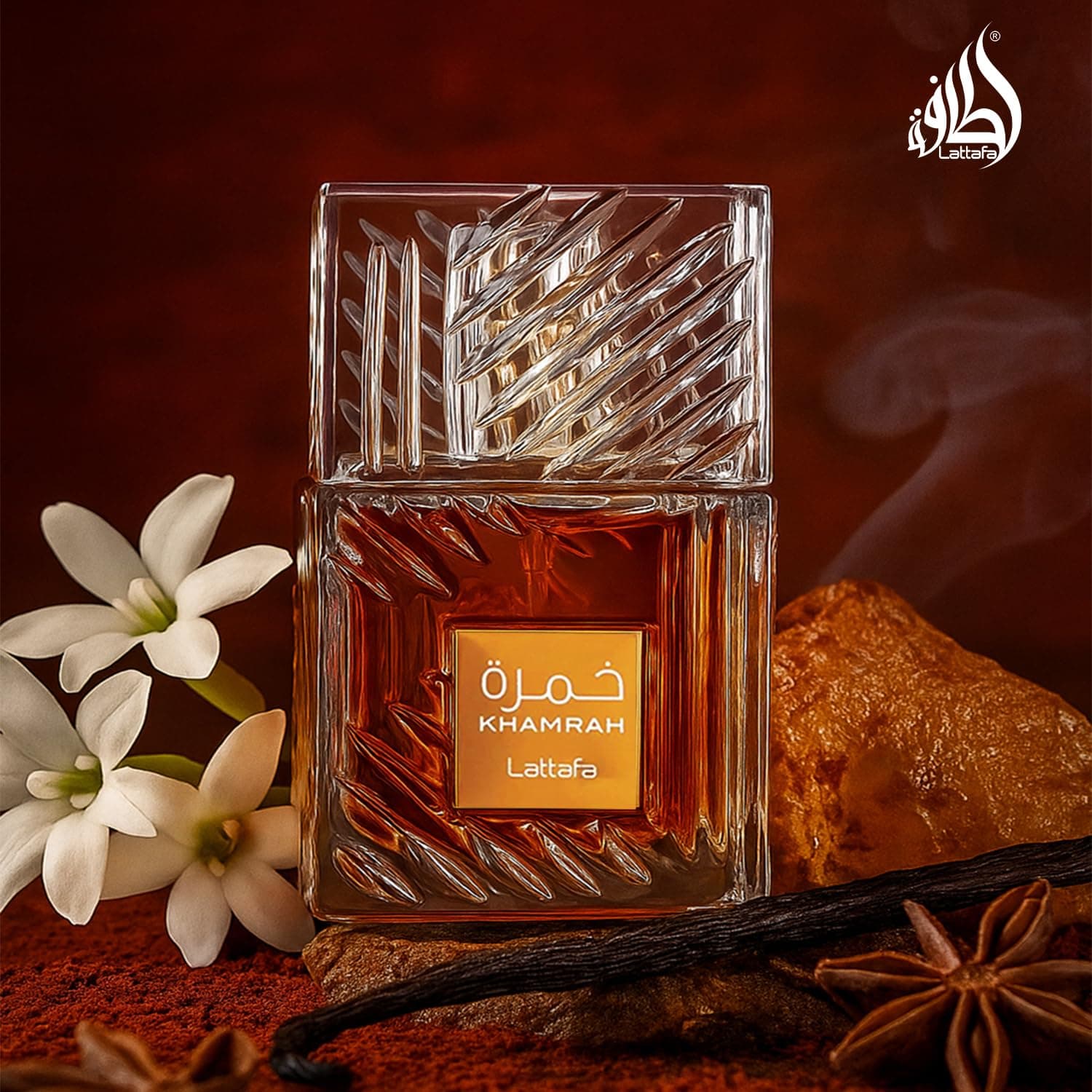 Lattafa Khamrah - Vanilla, Warm Spicy, Amber, Cinnamon - Eau de Parfum Long-Lasting Fragrance for Unisex, 3.40 Ounce / 100 ml 3.4 Fl Oz (Pack of 1) Aromatic Spicy - Image 7