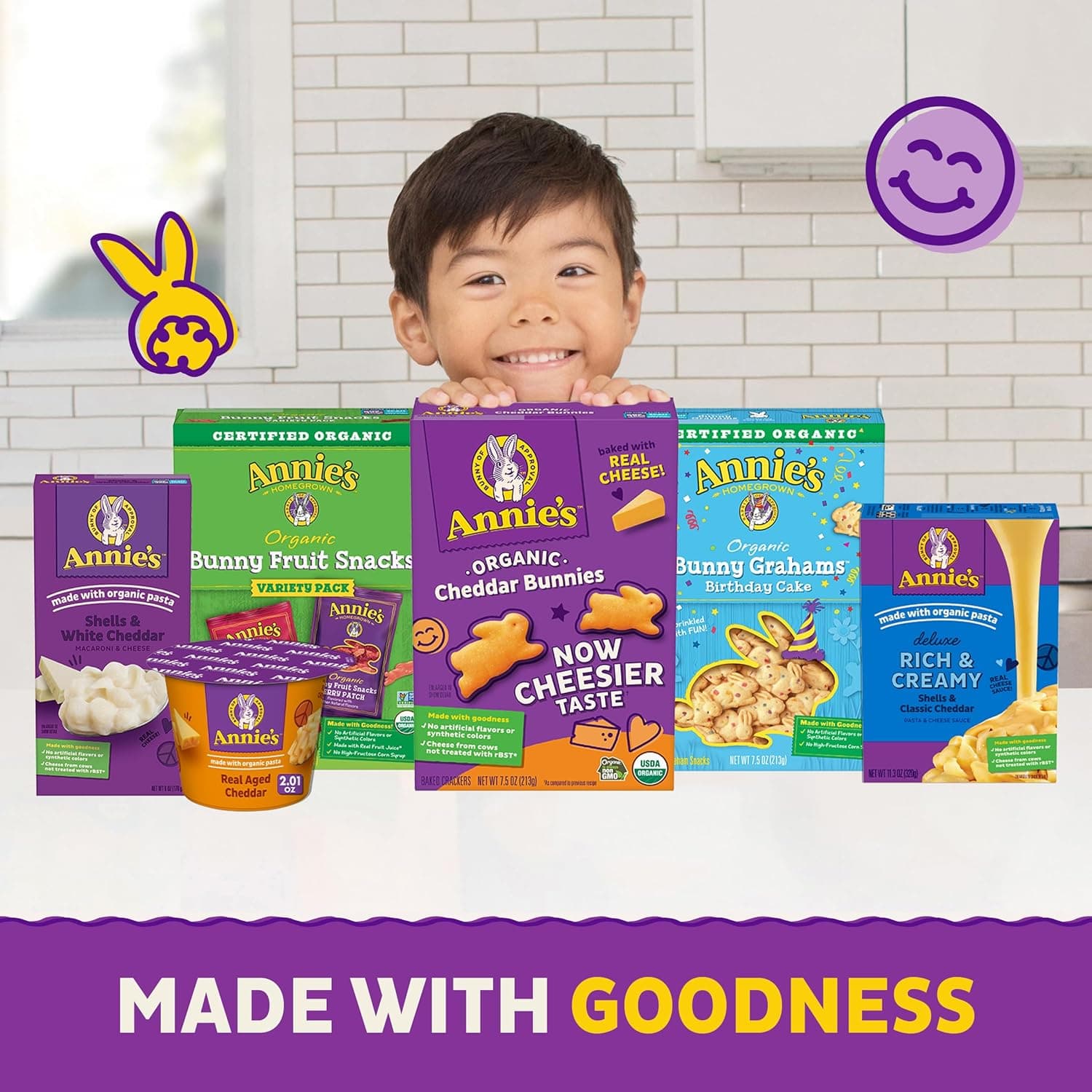 Annie's Organic Bunny Fruit Snacks, Variety Pack, Gluten Free, Halloween Snacks, 22 Ct, 15.4 oz Variety Pack 22 Count (Pack of 1) - Image 11