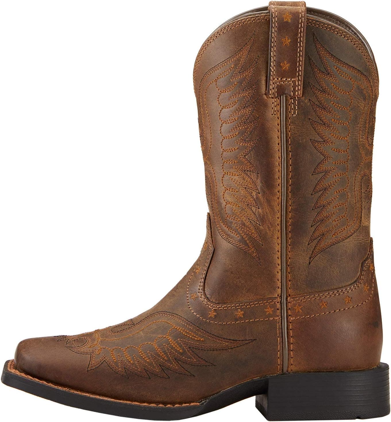 Kids' Honor Western Cowboy Boot 6 Big Kid Distressed Brown - Image 3