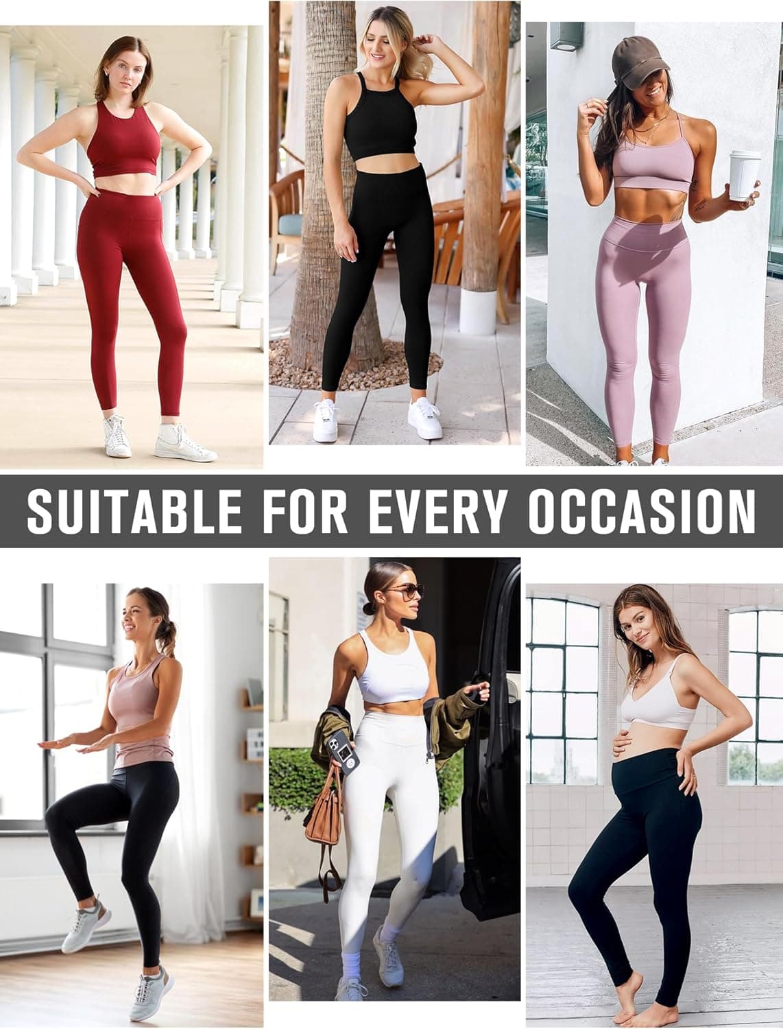 Leggings para sa Kababaihan - Mataas na Baywang na Buong Haba na Buttery Soft Yoga Pants para sa Workout Athletic Daily 01-black Small-Medium - Image 7