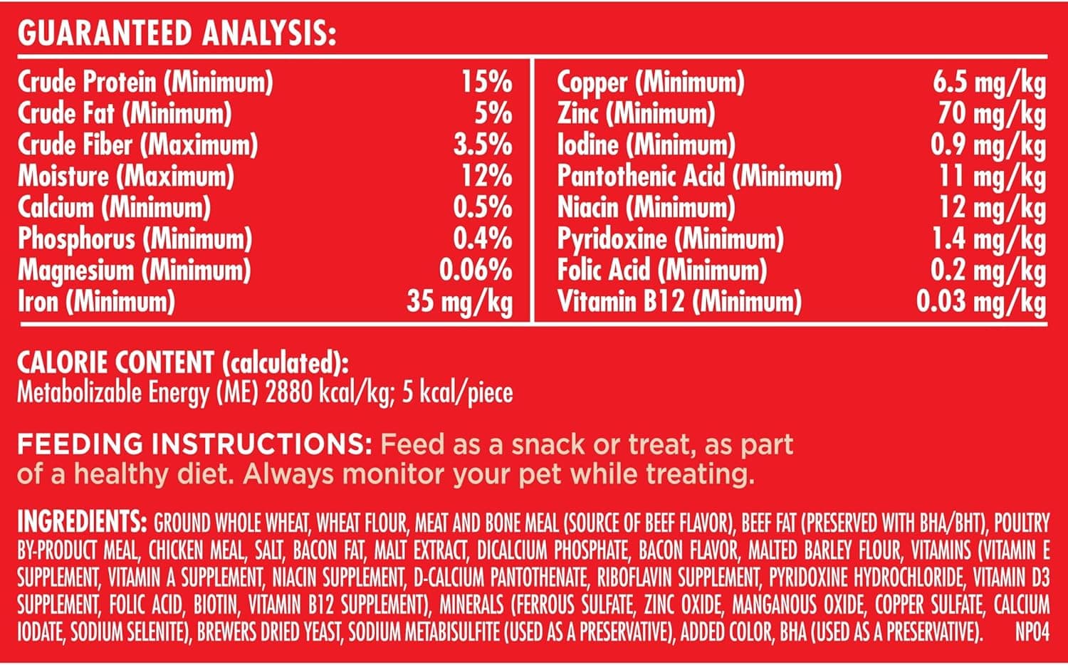 Milk-Bone Mini's Flavor Snacks Dog Treats, 36 Ounce Beef, Chicken & Bacon 2.25 Pound (Pack of 1) - Image 8