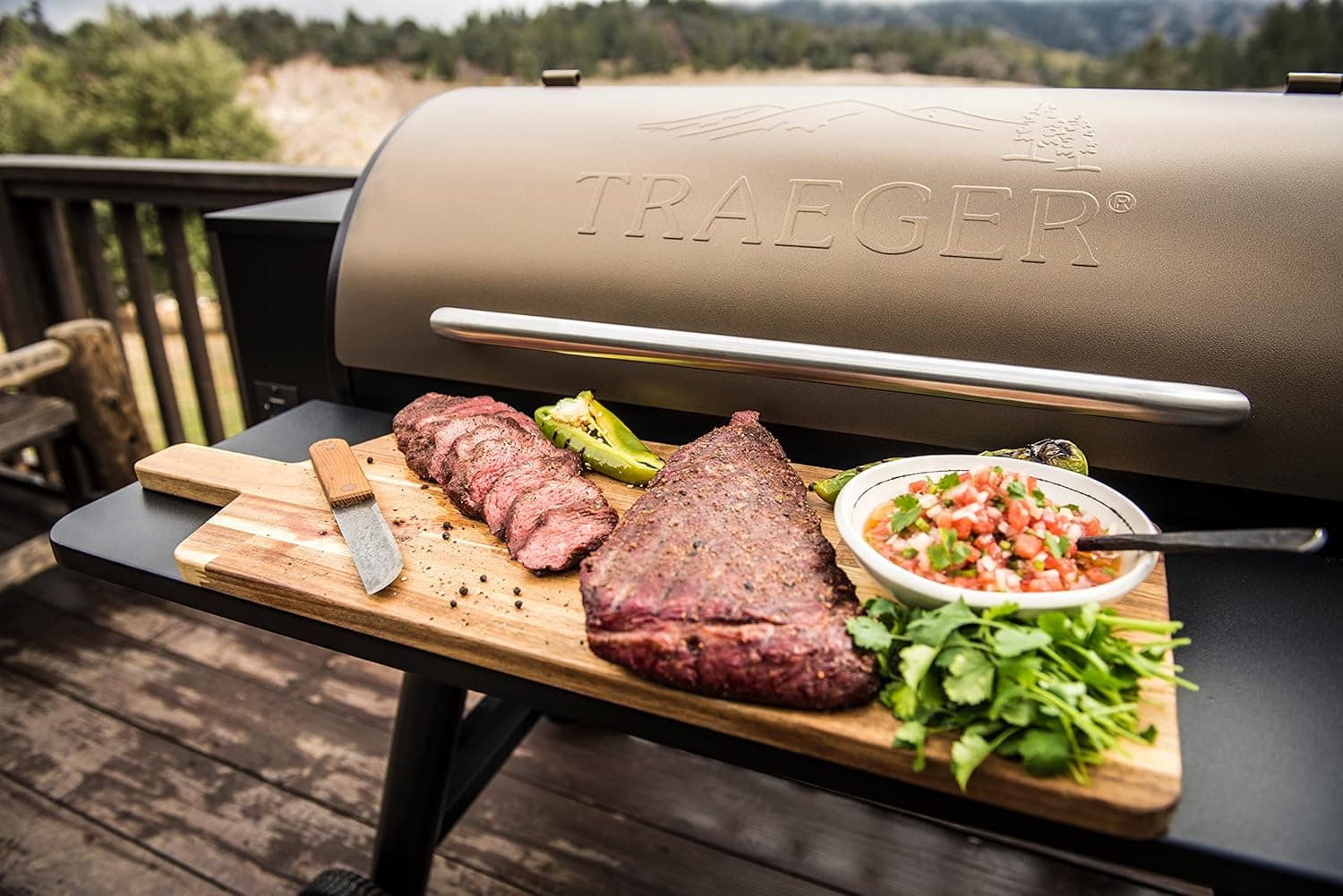 Traeger Grills Pro 34 Electric Wood Pellet Grill and Smoker, Bronze, 884 Square Inches Cook Area, 450 Degree Max Temperature, Meat Probe, 6 in 1 BBQ Grill - Image 4