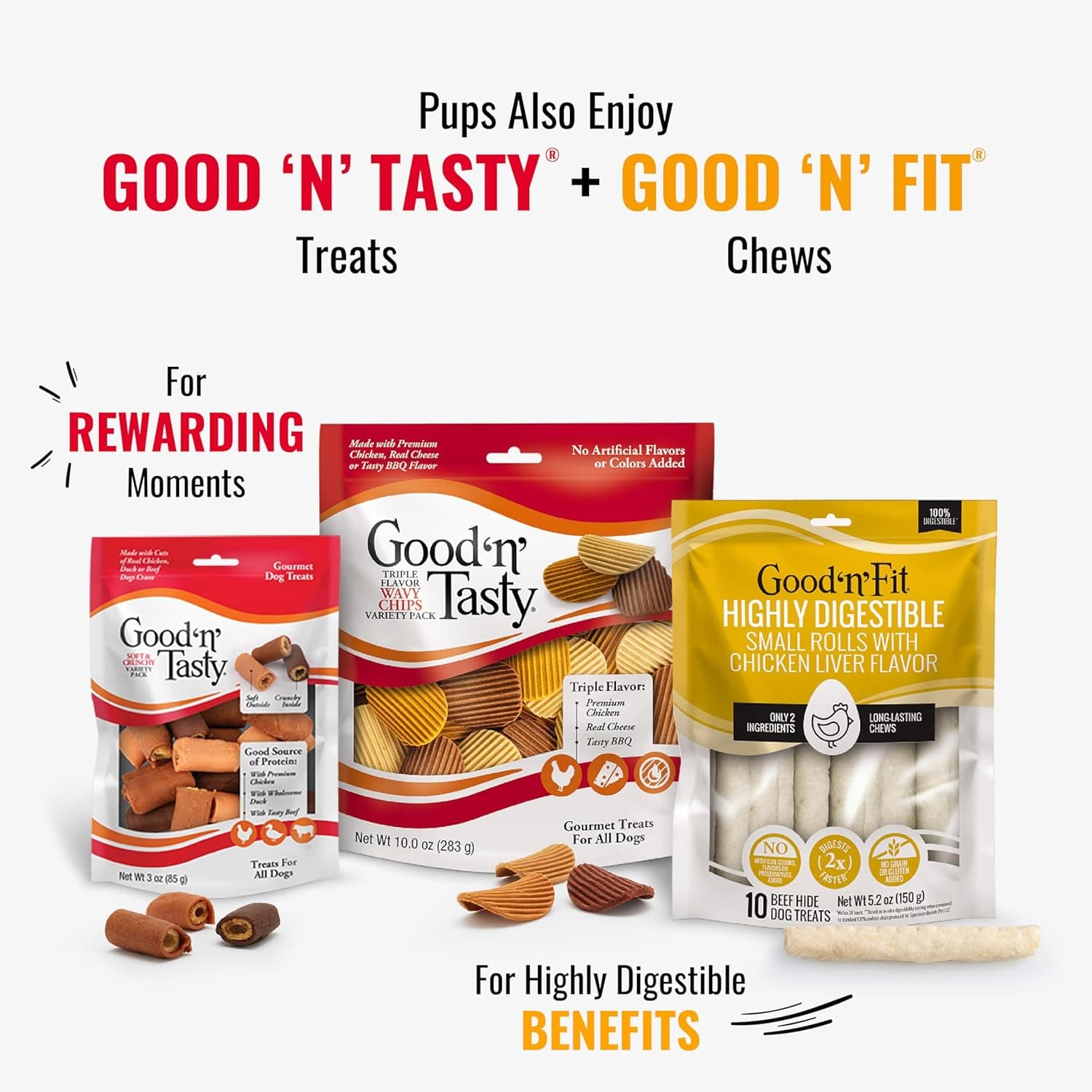 Good ‘n’ Fun Triple Flavor Kabobs Chews for All Dogs, 24 Ounces, Treat Your Dog to Chews Made from Beef Hide, Real Chicken, Pork Hide, Duck and Chicken Liver 24 Fl Oz (Pack of 1) - Image 12