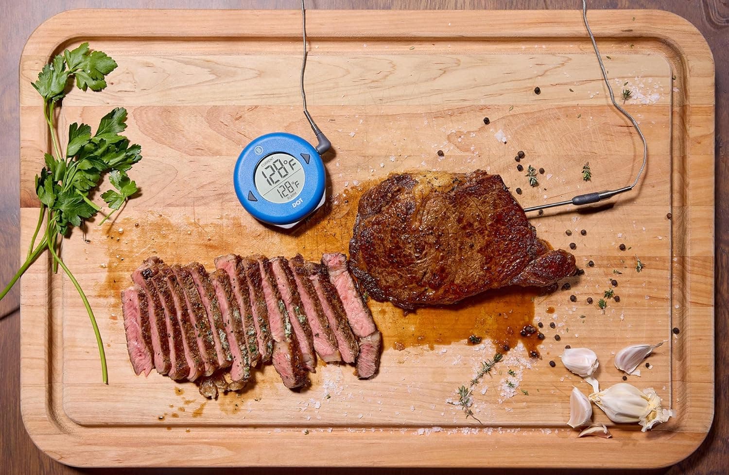 ThermoWorks DOT — Chefs’ Favorite Simple Alarm Thermometer - Cayenne Pepper Red - Image 9