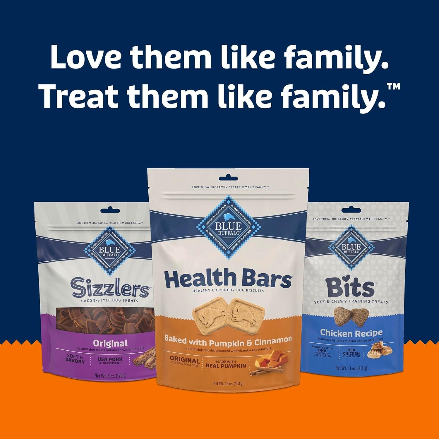 Blue Buffalo Health Bars Crunchy Dog Biscuits, Oven-Baked with Natural Ingredients, Pumpkin & Cinnamon, 16-oz Bag Pumpkin & Cinnamon 1 Pound (Pack of 1) - Image 9