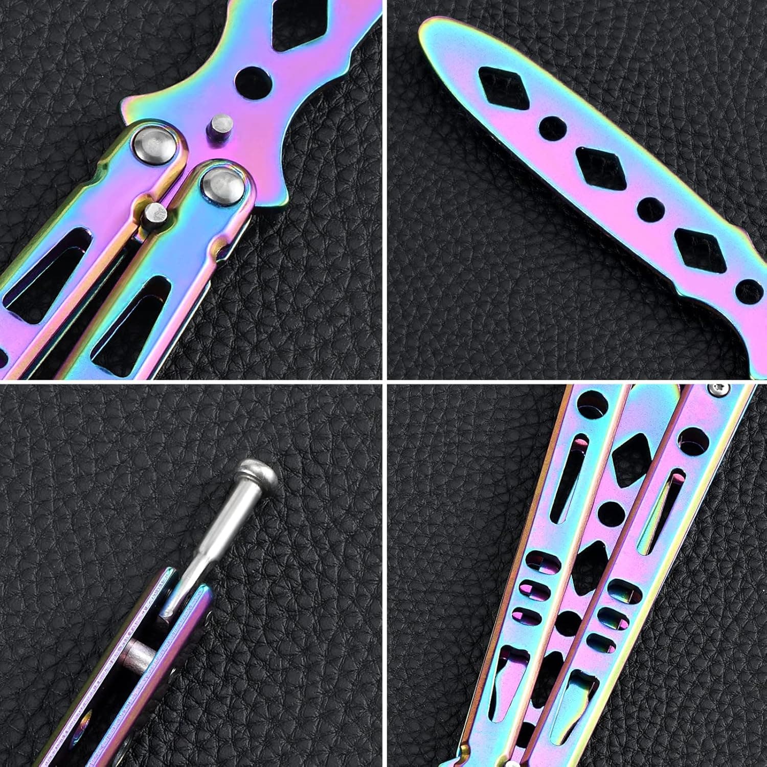 Practice Tool with Cool Color Design, Full Stainless Steel, Set of 3 Color (Black&Silver&Colorful) - Image 7