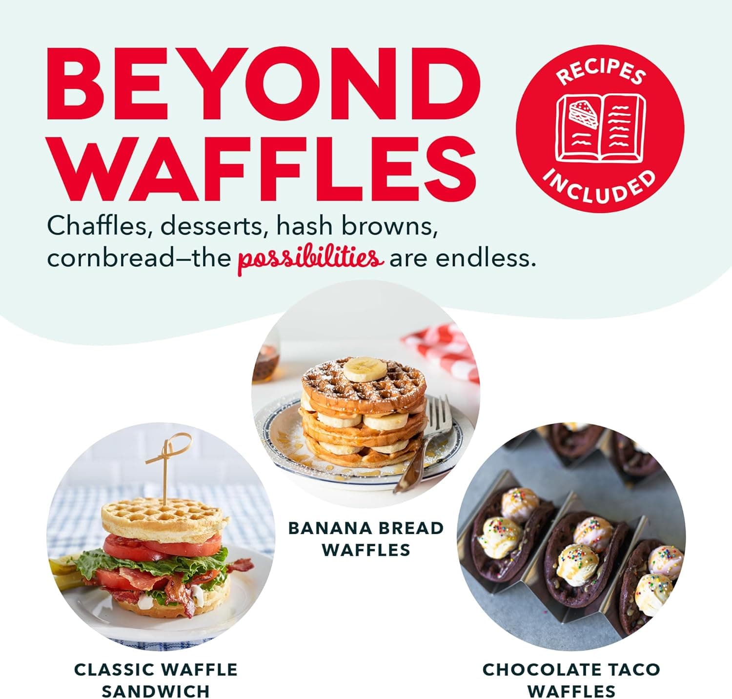 DASH Mini Waffle Maker - 4” Waffle Mold, Nonstick Waffle Iron with Quick Heat-Up, PTFE Nonstick Surface - Perfect Mini Waffle Maker for Kids and Families, Just Add Batter (Aqua) - Image 5
