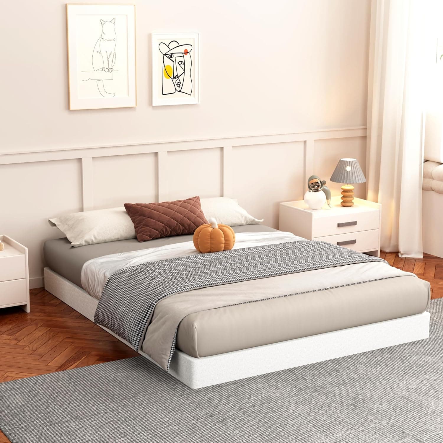 UNITED FLAMES 5 Inch High Profile Box Spring Full Size, Heavy Duty Mattress Foundation, Sturdy Box Spring for Full Bed, Easy Assembly, Noise Free (5, Full) Full 5 - Image 2