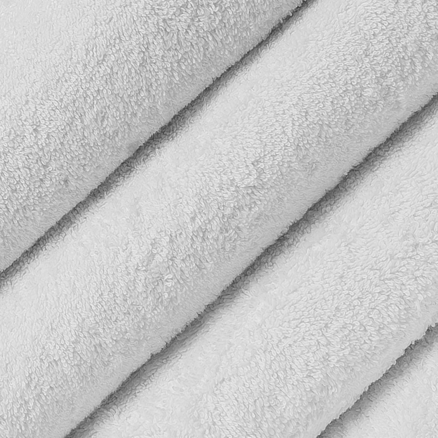 Classic Turkish Towels CTT - Premium 4 Piece Bath Towel Set, Made with 100% Turkish Cotton, Quick Drying, Highly Absorbent & Comfy Towels for Spa & Hotel | 27"x54" (White) 4-Piece Bath Towels-27 x 54 Inches White - Image 3