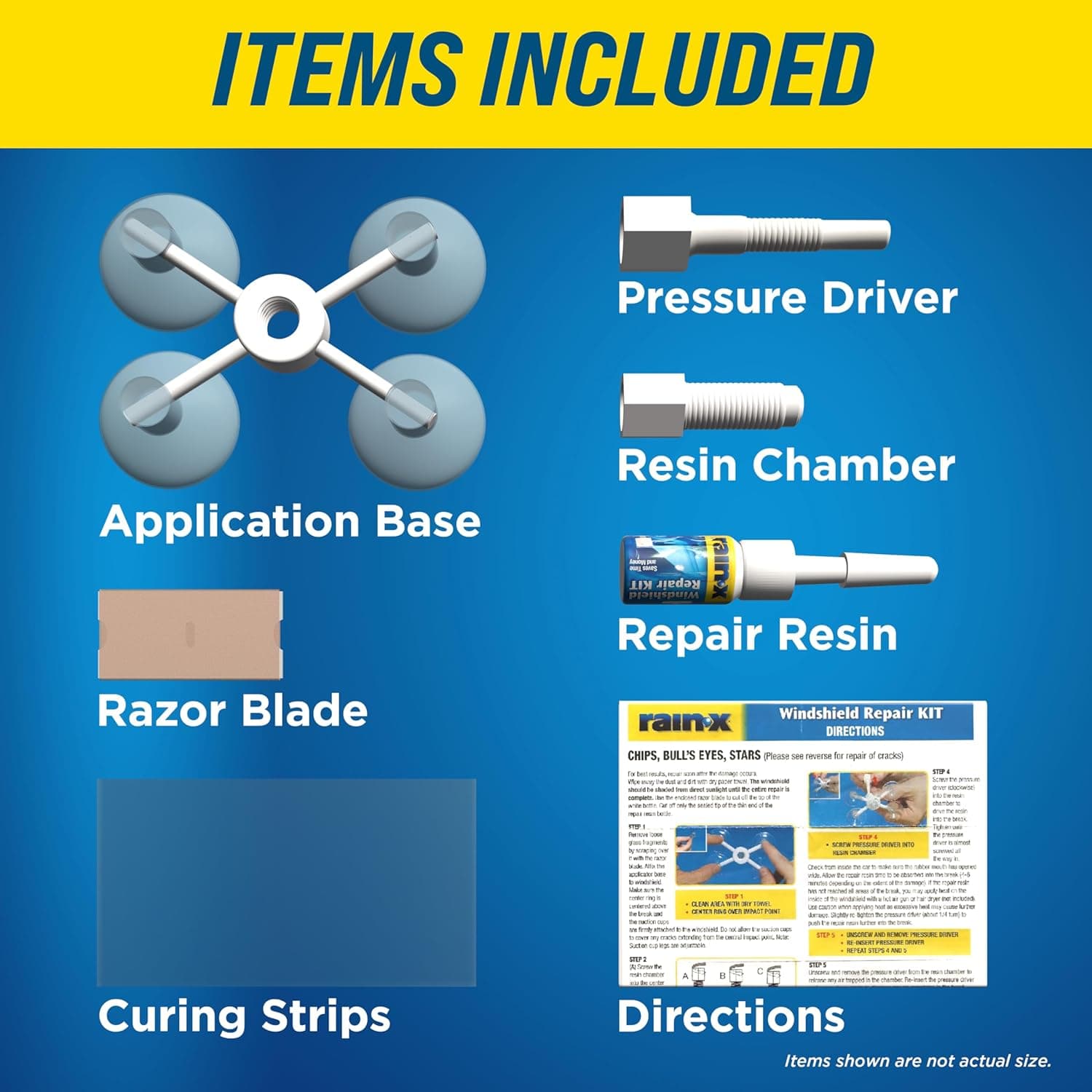 Rain-X 600001 Windshield Repair Kit - Mabilis at Madaling Matibay na Resin Based Windshield Repair Kit para sa Chips at Cracks, Magandang para sa - Image 8
