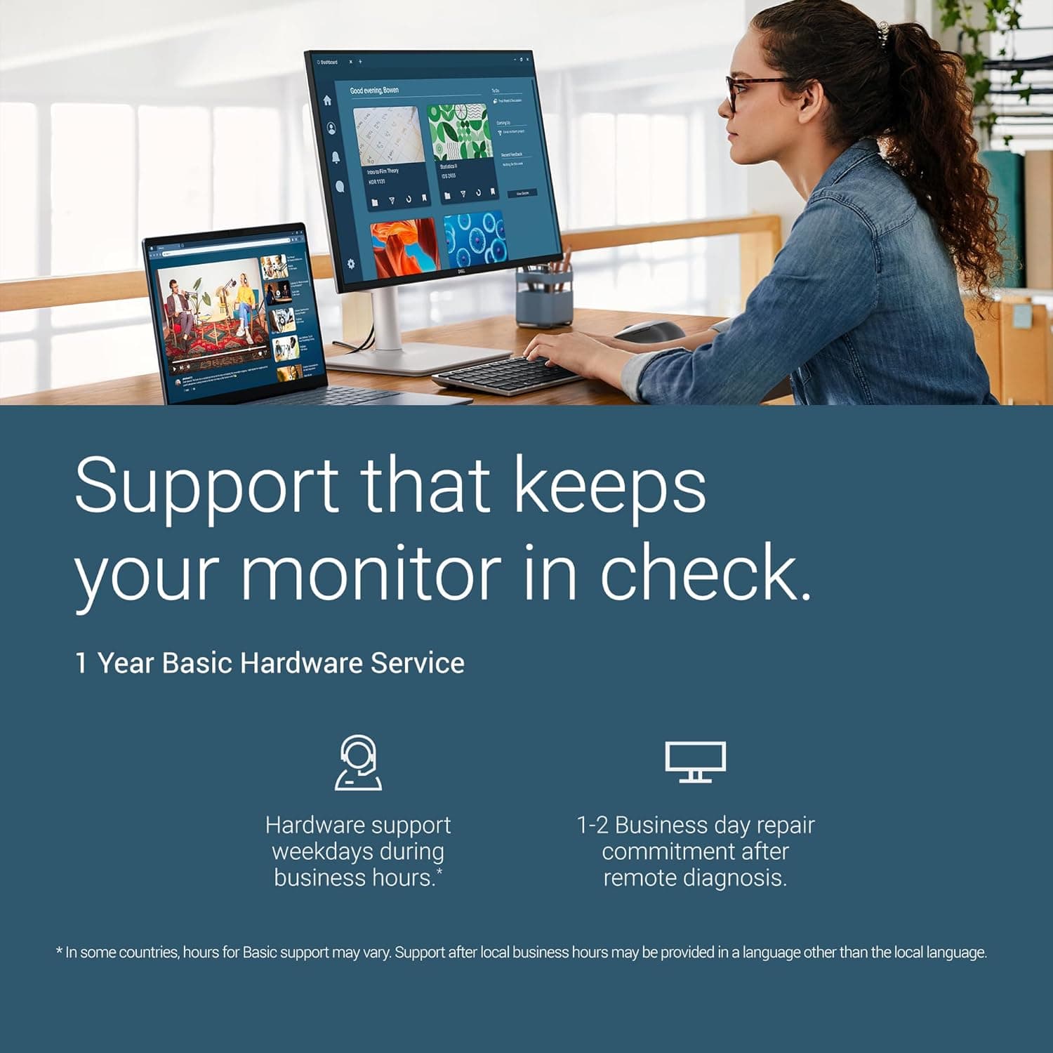 Dell 34 Plus USB-C Curved Monitor - S3425DW - 34-inch (3440 x 1440) up to 120 Hz 21:9 Display, VA Panel, AMD FreeSync Premium, 99% sRGB, 95% DCI-P3, Integrated Speakers, 3000:1 Contrast Ratio 34 Inches S3425DW USB-C - Image 12