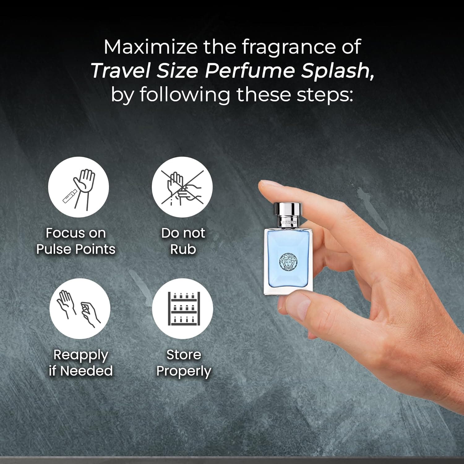 Set de 4 Mini Eros, Pour Homme, Dylan Blue, Eau Fraiche de Versace para Hombres - Muestras de Fragancia de Colonia para Hombres (4 Contenido, 0.17 oz) Eros, Pour Homme, Dylan Blue, Eau Fraiche 0.17 Fl Oz (Paquete de 4) - Image 3