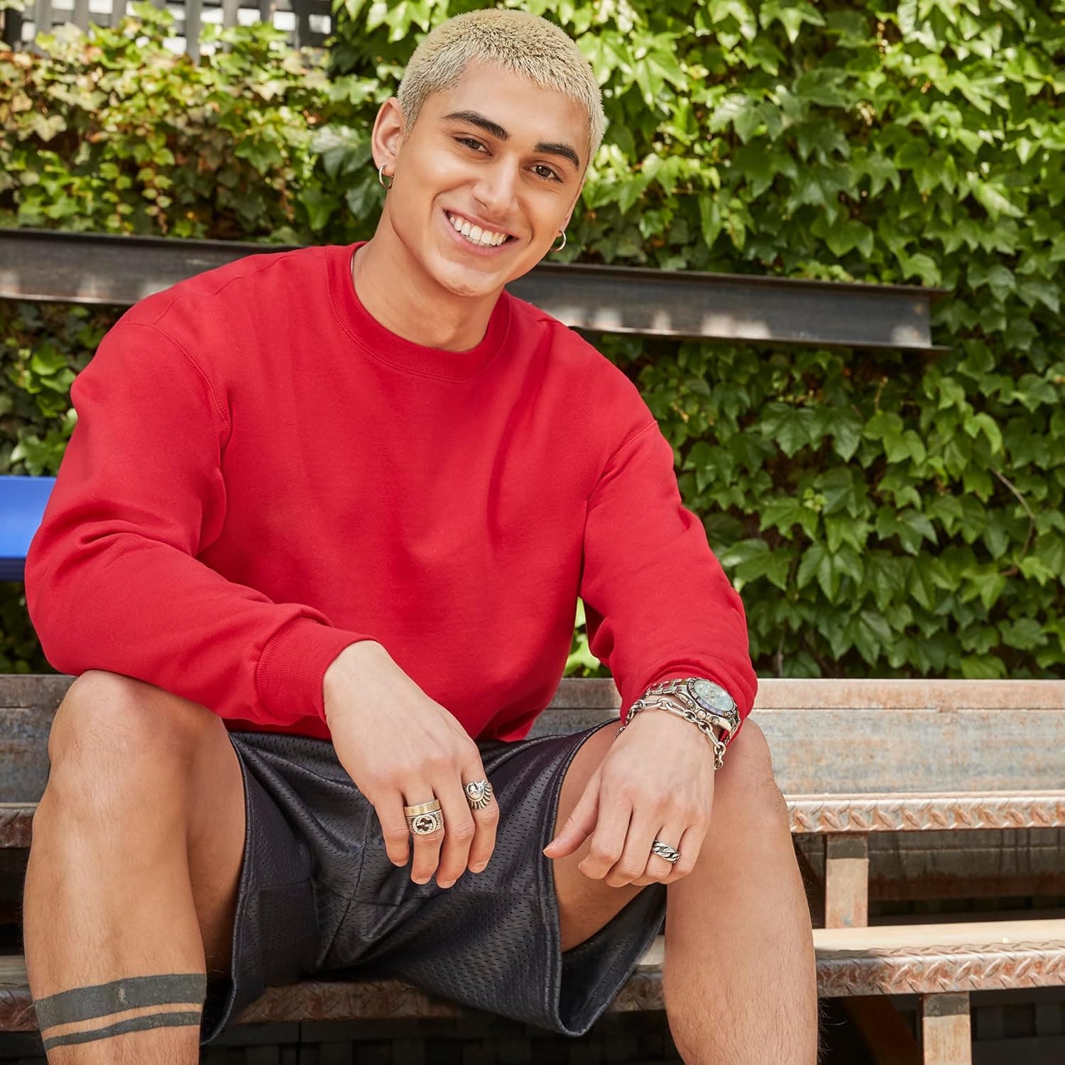 Hanes Men's Ecosmart Fleece Sweatshirt, Pullover Crewneck Sweatshirt, Big & Tall, 1 or 2 Pack 1 Stonewashed Green - 1 Pack Medium - Image 7