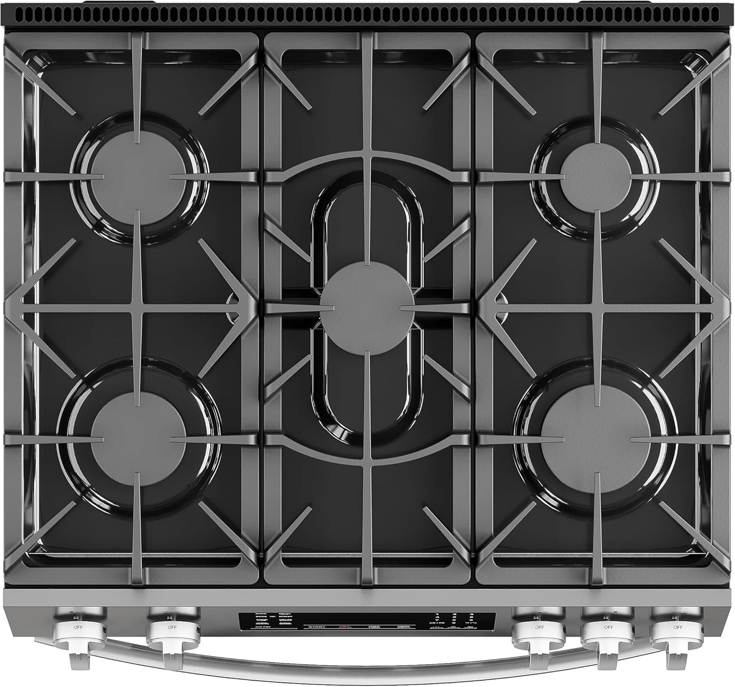 Kenmore Front Control Gas Range Oven with 5 Cooktop Burners, True Convection, Steam and Self Clean, Freestanding Stainless Steel Stove and Oven, 4.8 cu. ft. Capacity - Image 11