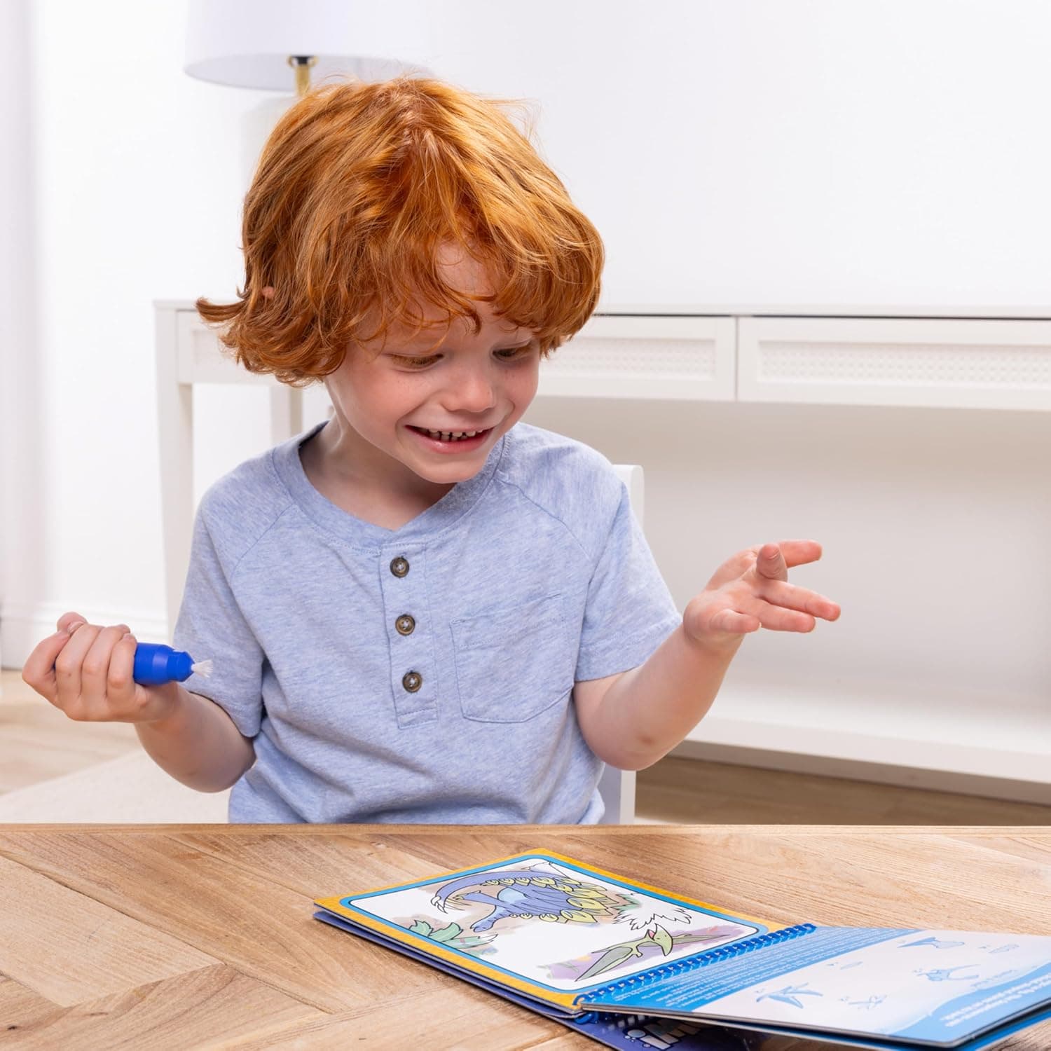 Melissa & Doug On The Go Water Wow! Mess Free Coloring Book, Reusable Water-Reveal Activity Pad, Dinosaurs, Travel Toys, Party Favors, for Toddlers & Kids Ages 3+ - Image 4