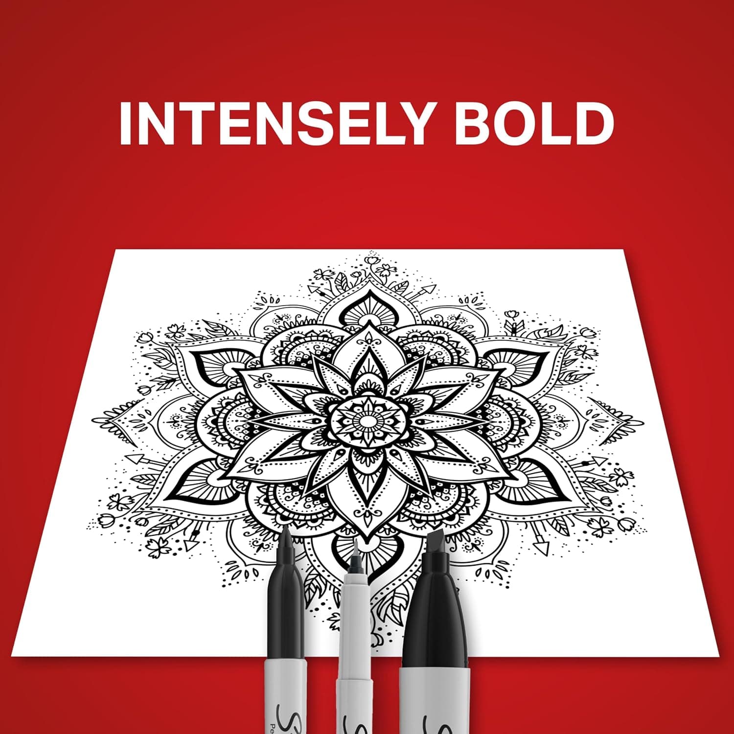 Sharpie Permanent Markers Variety Pack, Includes Chisel, Fine, and Ultra-Fine Tips, Marker Set, Writing, Coloring, Poster, Office, School Supplies, Black, 6 Count Pen - Image 3