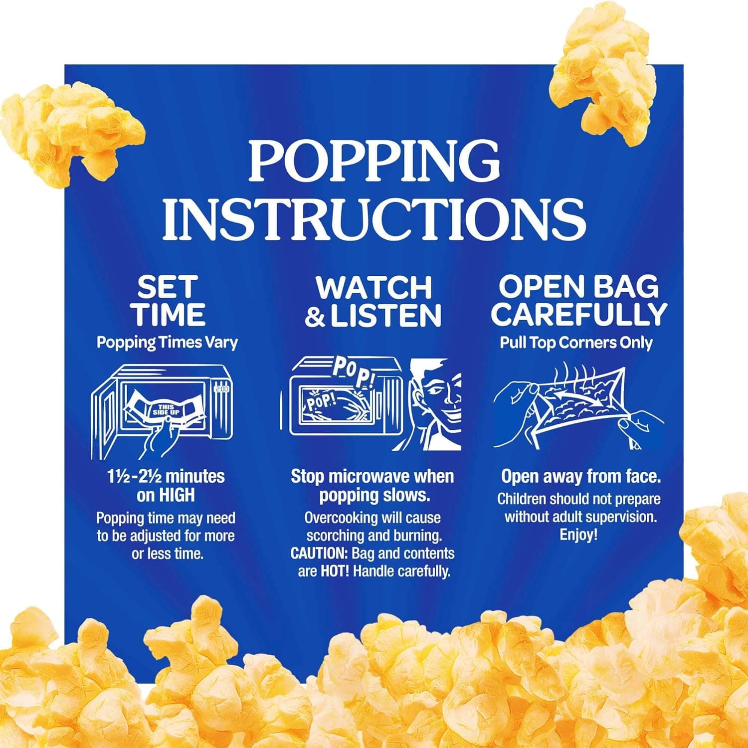 Act II Butter Lovers Microwave Popcorn, Movie Night Supplies, 2.75 oz., 3-Count Bags Butter 8.25 Ounce (Pack of 1) - Image 8