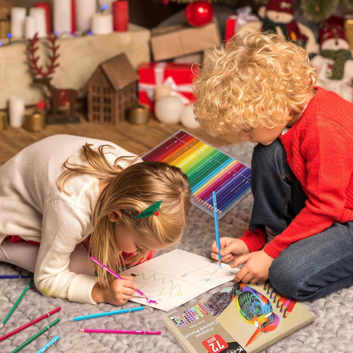 KALOUR 72 Count Colored Pencils for Adult Coloring Books, Soft Core,Ideal for Drawing Blending Shading,Color Pencils Set Gift for Adults Kids Beginners - Image 7