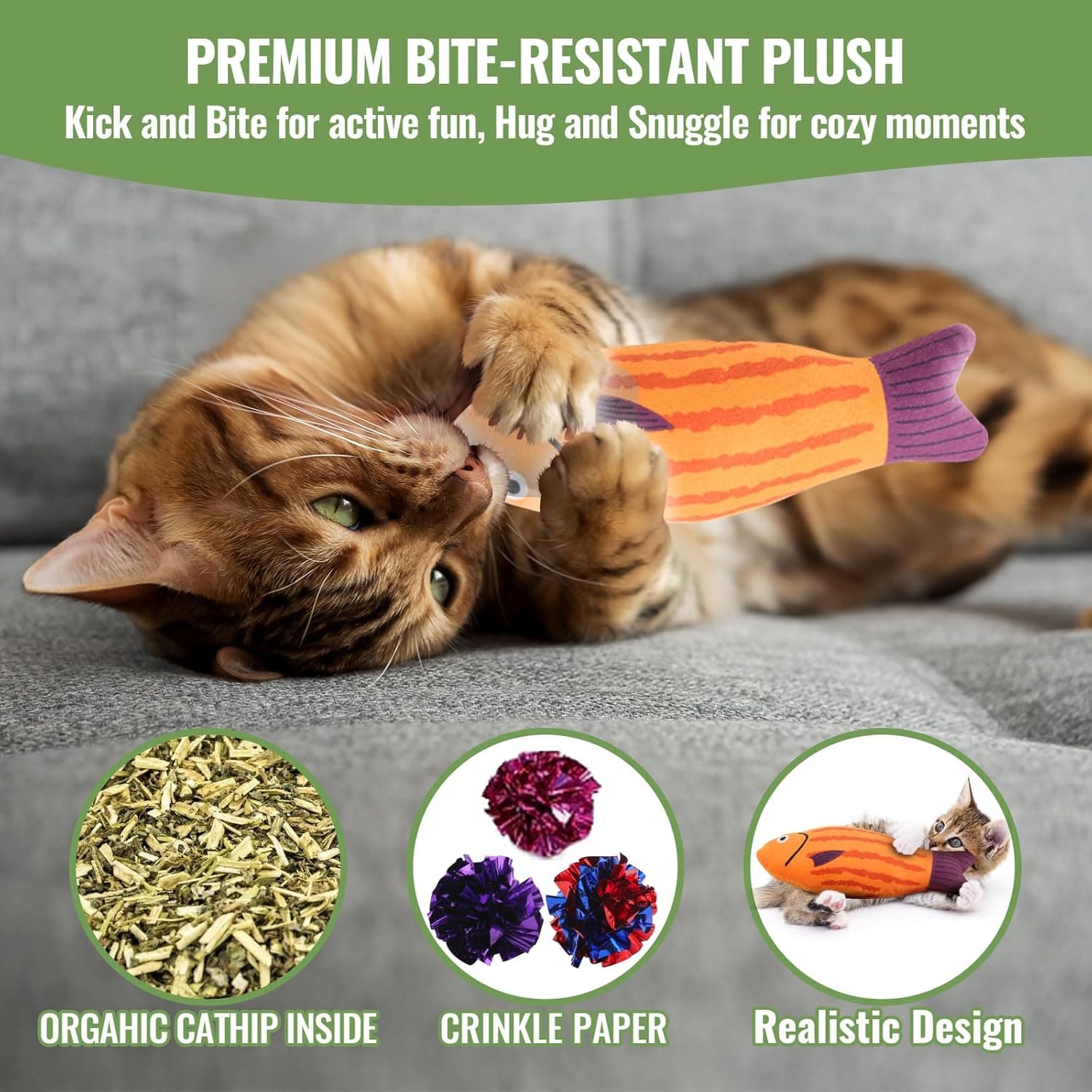 Fashion's Talk Cat Toys Variety Pack for Kitty 20 Pieces - Image 4