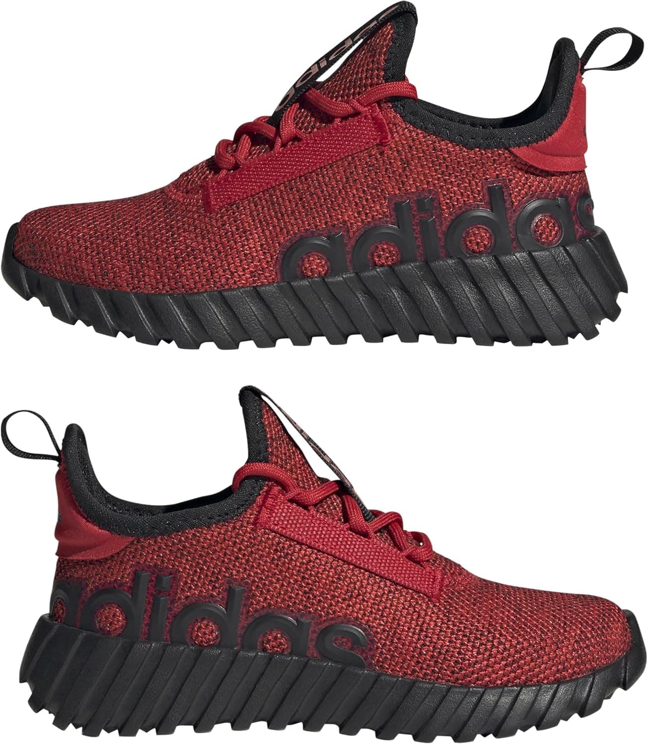 adidas Kids Boys Kaptir 3.0 Lace Up Sneakers Shoes Casual - Black 10.5 Little Kid Better Scarlet/Black/Black - Image 8