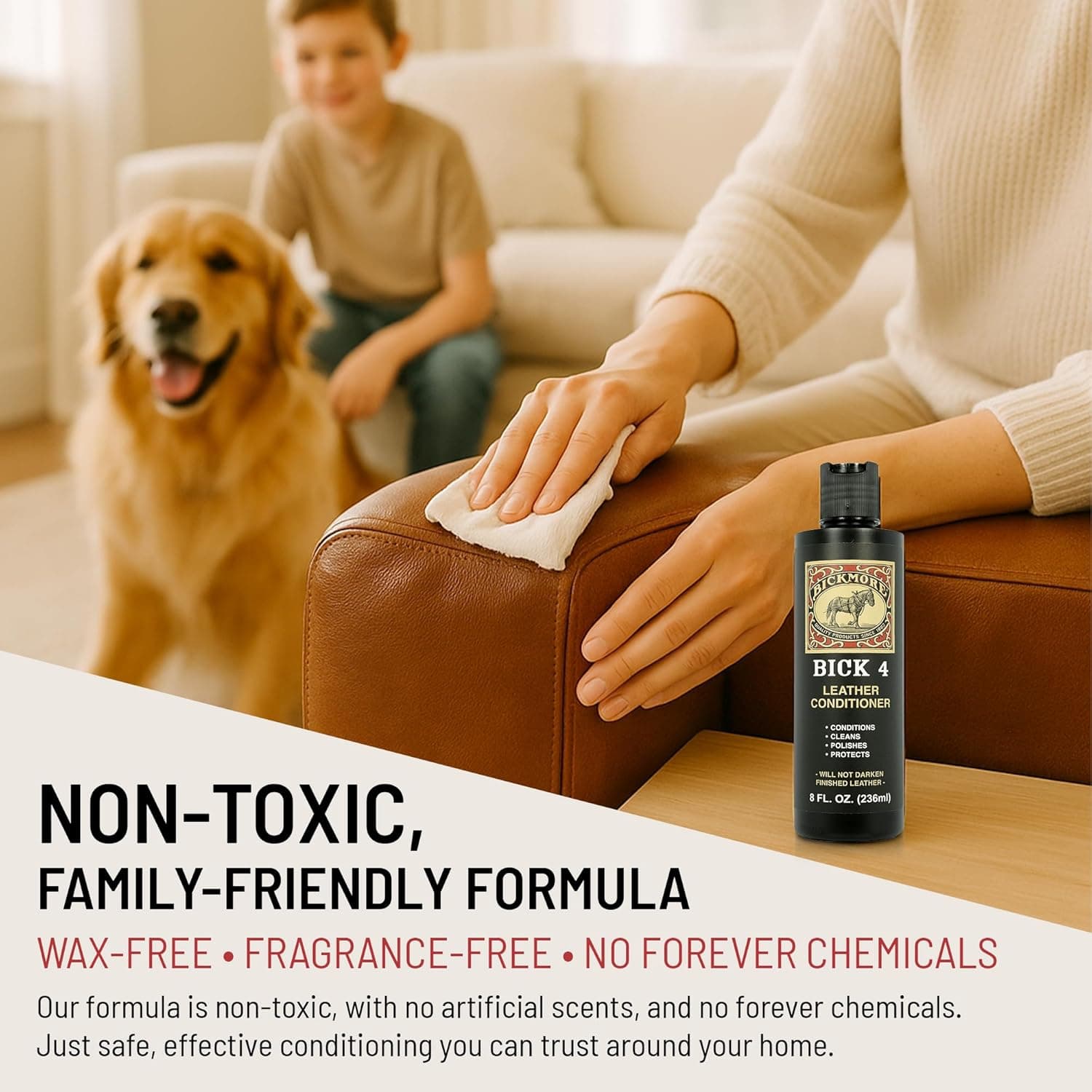 Bickmore Bick 4 Dầu Dưỡng Da - Tốt Nhất Kể Từ Năm 1882 - Chất Tẩy Rửa & Dưỡng Da - Khôi Phục Độ Bóng & Bảo Vệ Tất Cả Các Bề Mặt Mịn - Image 7