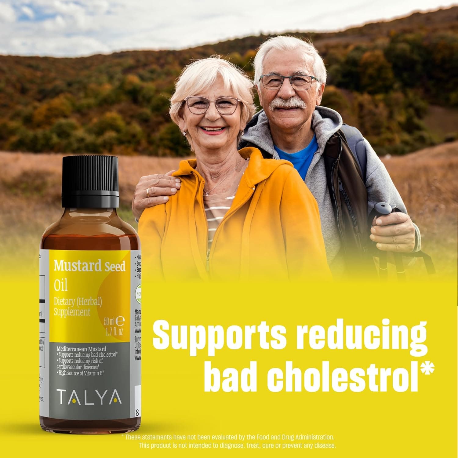 TALYA Herbal Pure Mustard Oil (Brassica nigra oleum) 100% Natural Pure Cold Pressed Oil 50ml (1.7 oz) Glass Bottle - Image 5