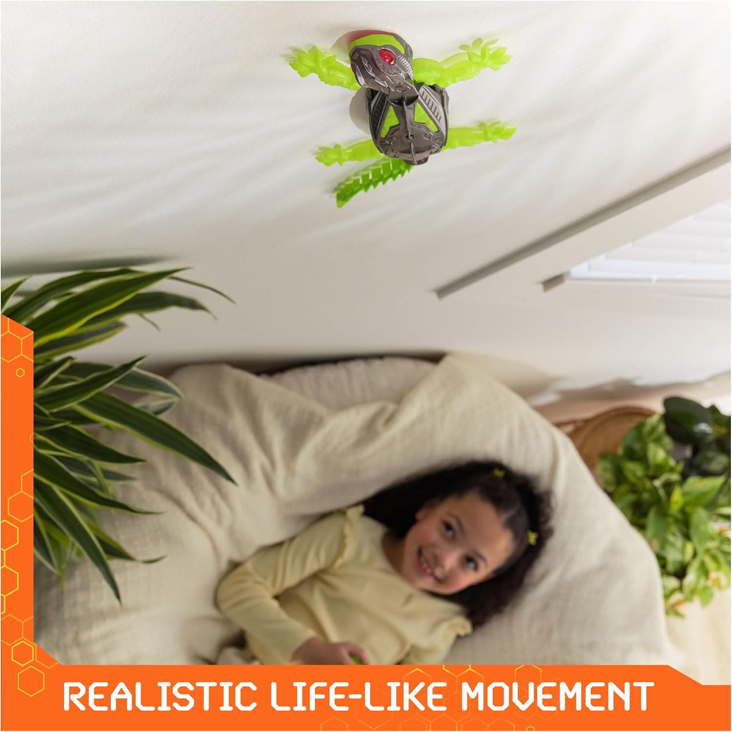 HEX BOTS Wall Crawler Gecko with Official Wall Climber Technology, Rechargeable Remote Control Robot Kids Toys, Prank Toys for Boys & Girls Ages 4 & Up Gecko Rc (Original) - Image 4