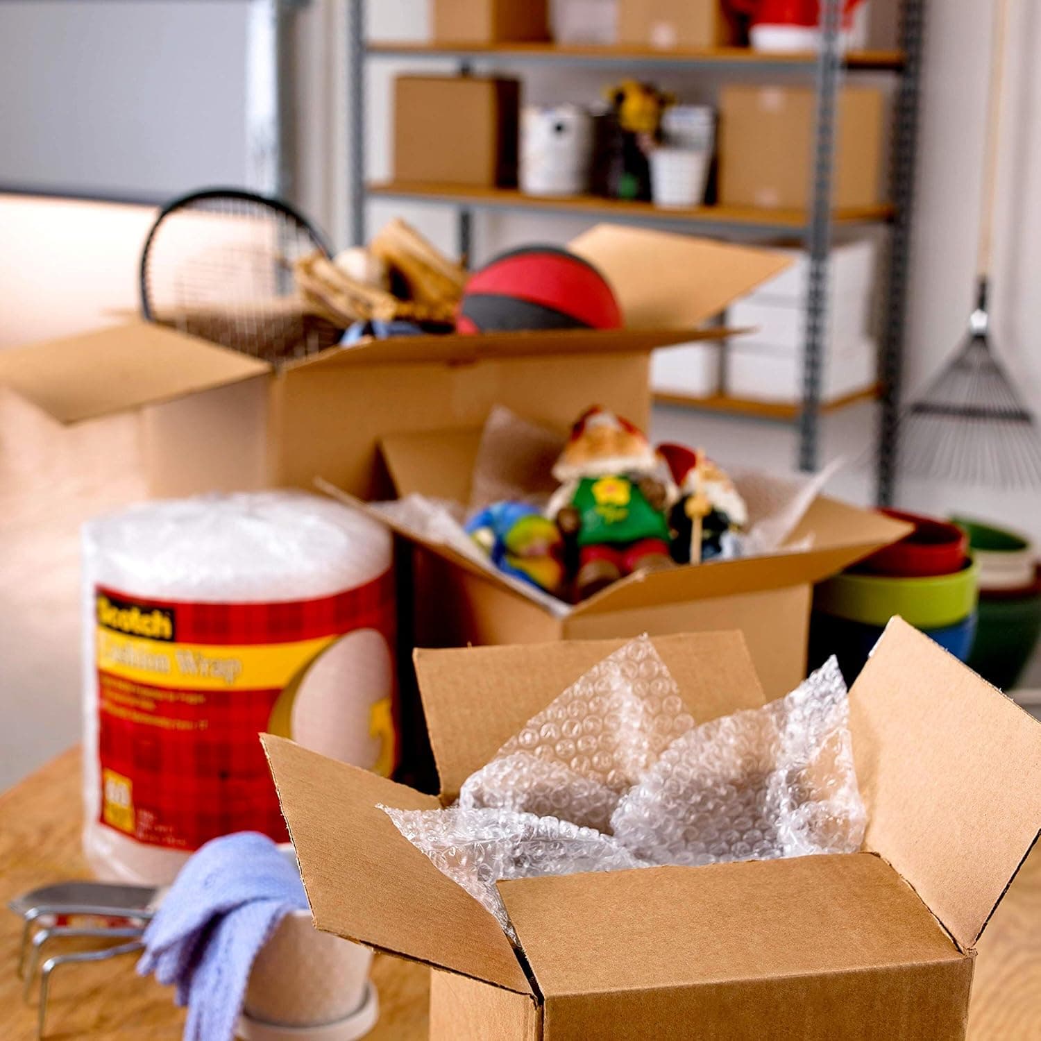 Scotch Sure Start Packing Tape, Clear, Quiet Unwind and Easy Start, 1.88 in. x 22.2 yd., 6 Tape Rolls with Dispensers 6 Rolls - Image 13