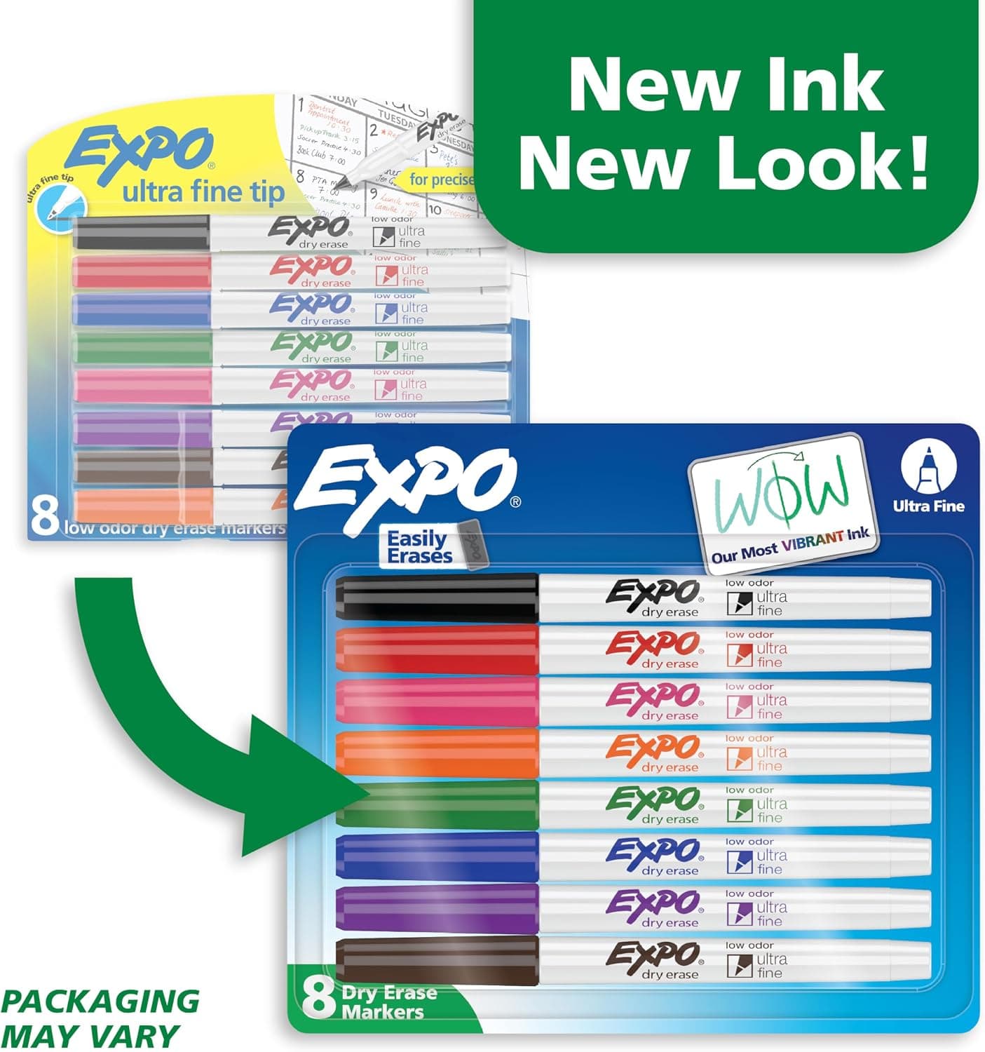 EXPO Low Odor Dry Erase Markers Ultra-Fine Tip Assorted Colors 8 Count 1 Count (Pack of 8) - Image 3
