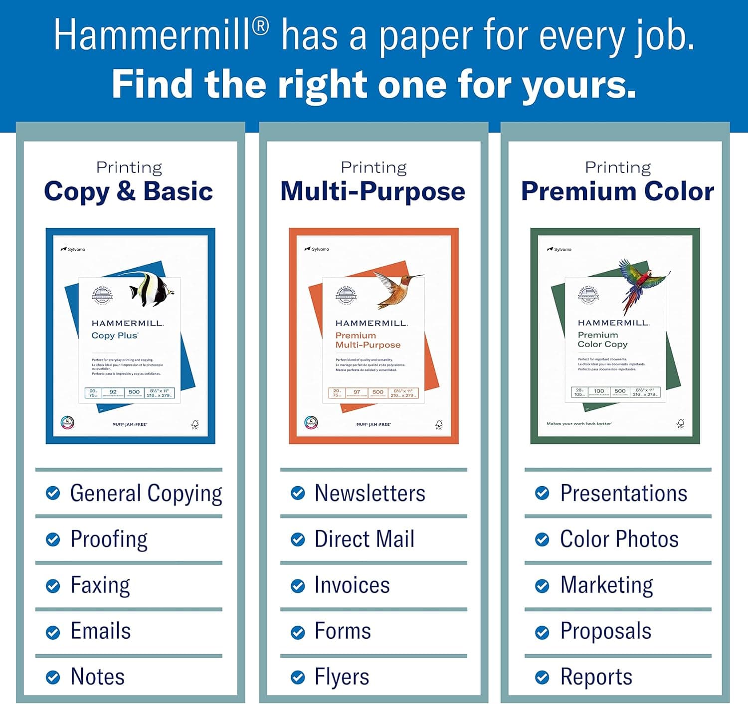 Hammermill Printer Paper, 20 lb Copy Paper, 11 x 17 - 5 Ream (2,500 Sheets) - 92 Bright, Made in the USA, 105023C 11x17 | 5 Ream | 2500 Sheets Ledger (11 x 17) - Image 4