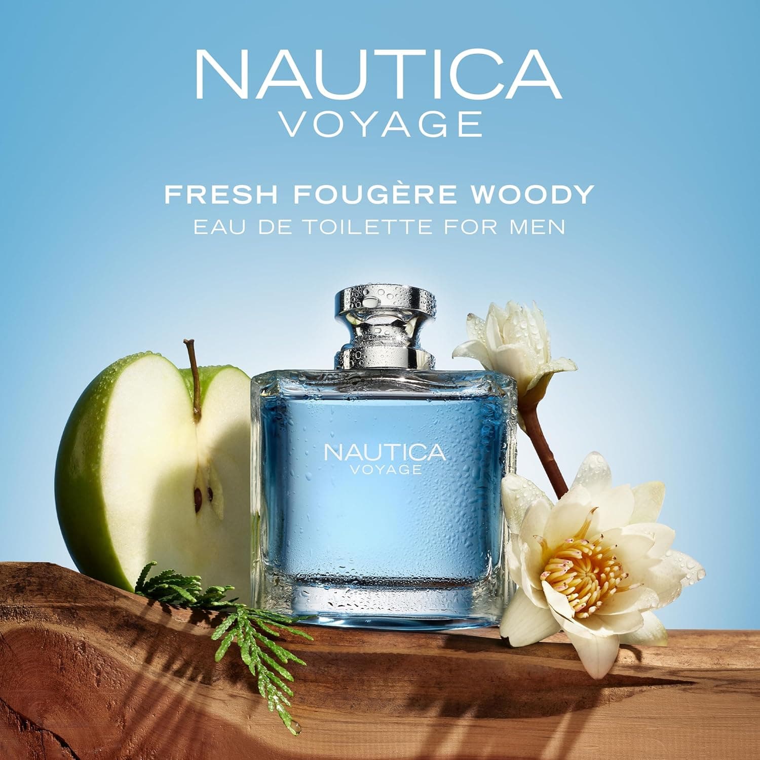 Nautica Voyage Eau De Toilette, Cologne at Pabango Para sa Lalaki, Sariwa, Romantiko, Prutas na Amoy na May Kahoy, Aquatic na Nota ng Apple, Water Lotus, Cedarwood, at Musk Ideal na Pagsusuot sa Araw, Matagal na Tumagal 3.3Fl oz Nautica Voyage 1 Count (Pack ng 1) - Image 3