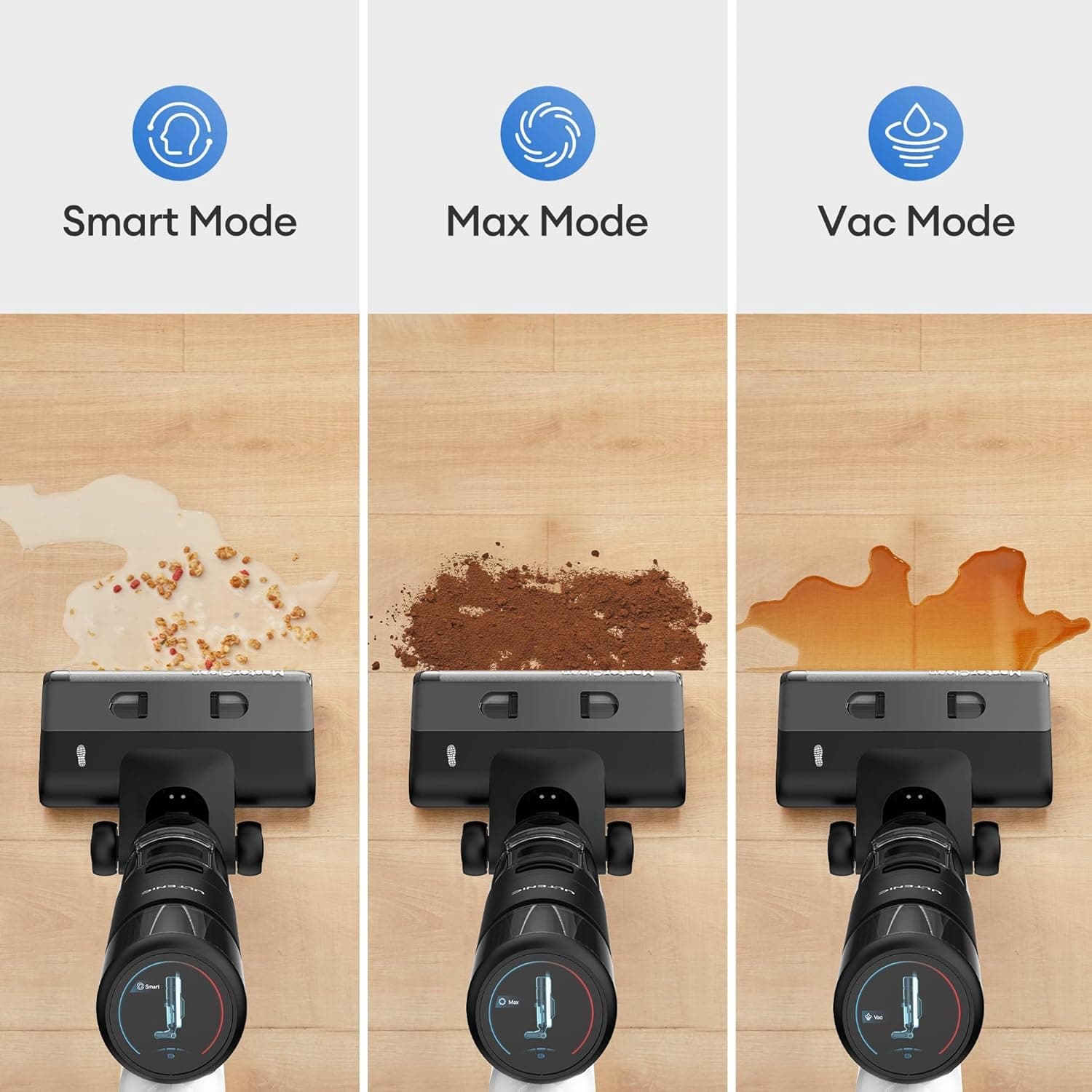 Ultenic Wet Dry Vacuum Cleaner, Cordless Vacuum Mop Combo with Self-Cleaning, 50min Runtime, Smart Mess Detection, Edge Cleaning, LED Display, 3-in-1 Floor Cleaner Machine for Hard Floor, AC1 Elite - Image 3