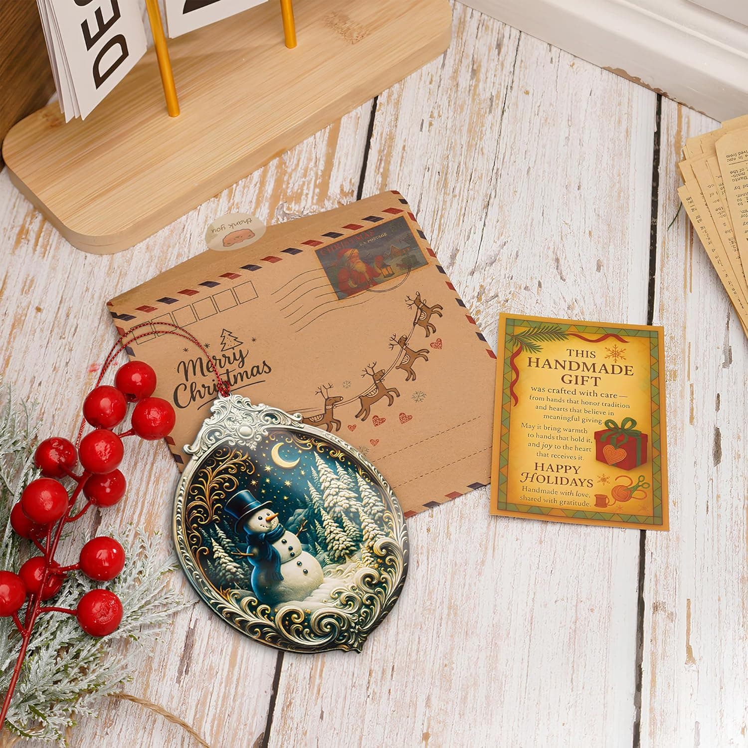 Christmas Ornament 2025 - Snowman Ornament - Snowman Ornaments for Christmas Tree - Acrylic Christmas Ornaments - Christmas Ornament 2025 - White Elephant Gifts - Xmas Tree Funny Decoration Snowman1 - Image 6